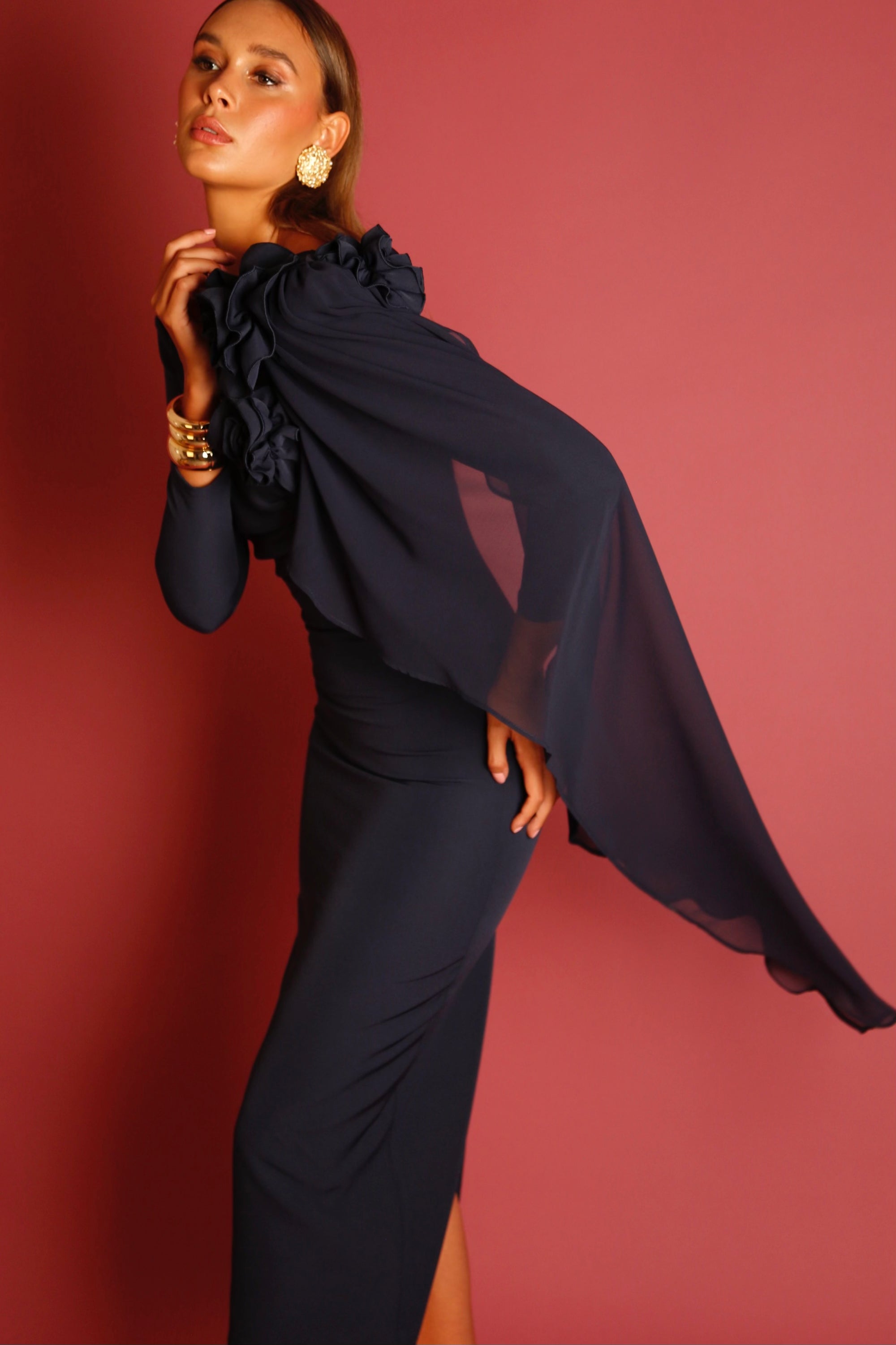Vestido Goya Azul Noche