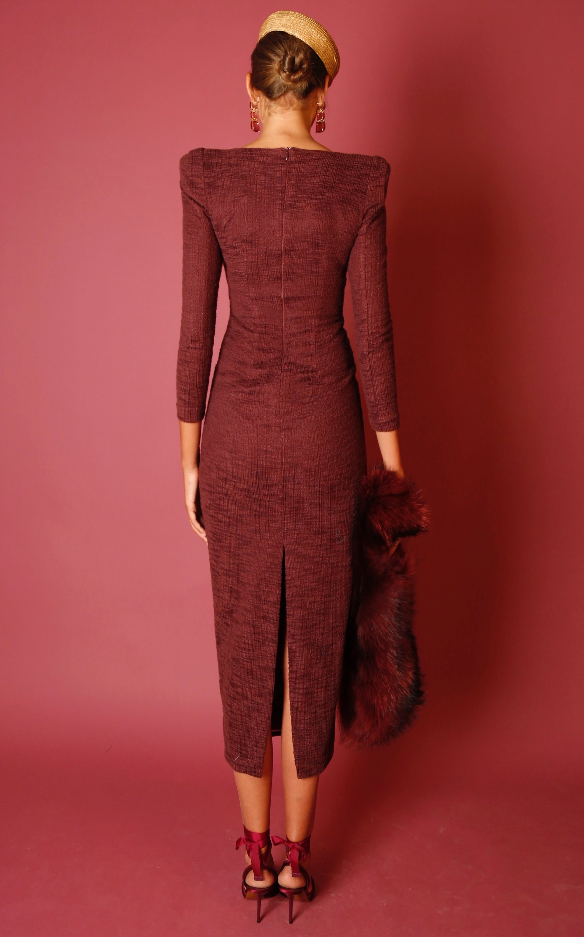 Vestido Moscu Burdeos