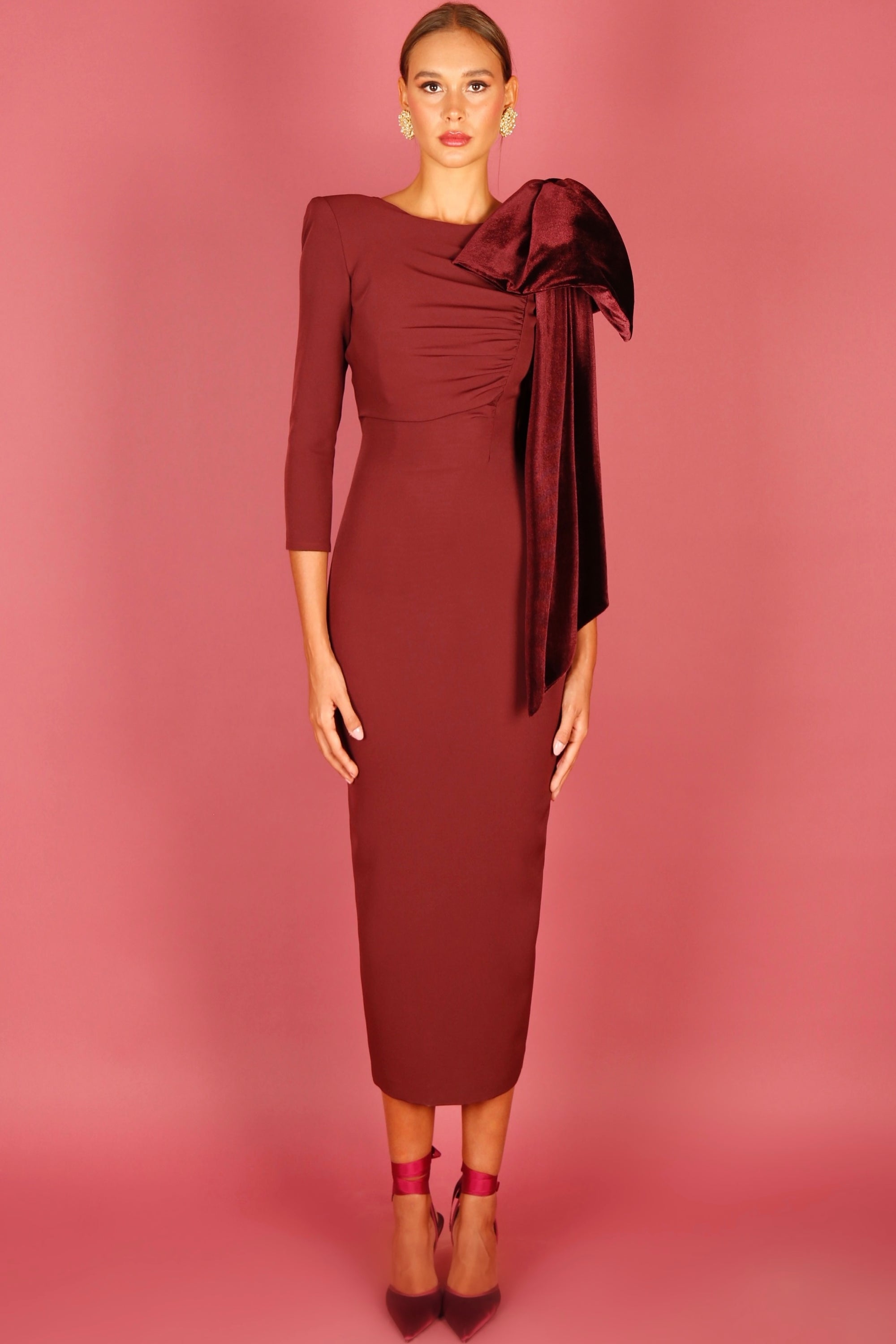 Vestido Viena Burdeos