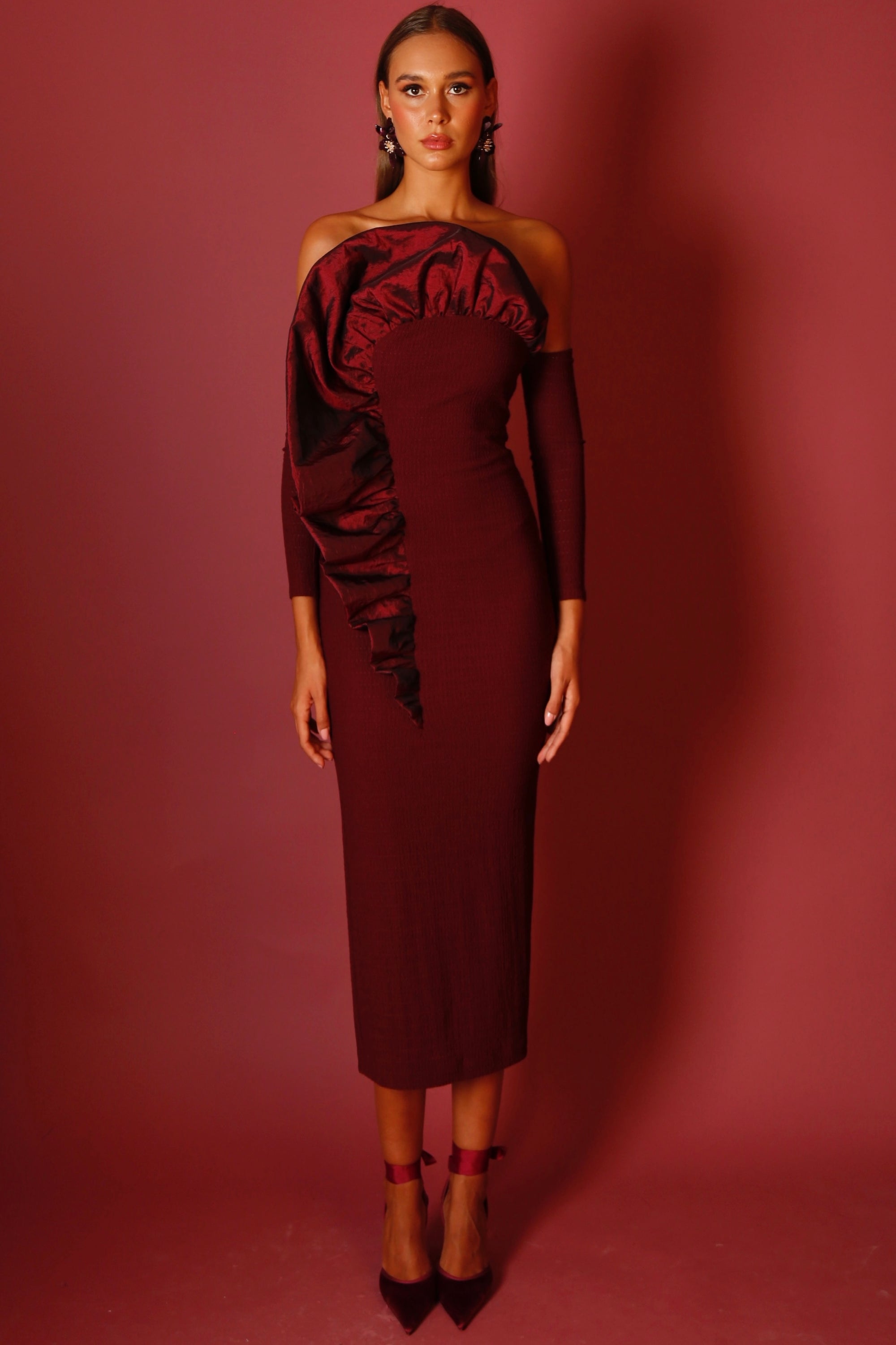 Vestido Siena Burdeos