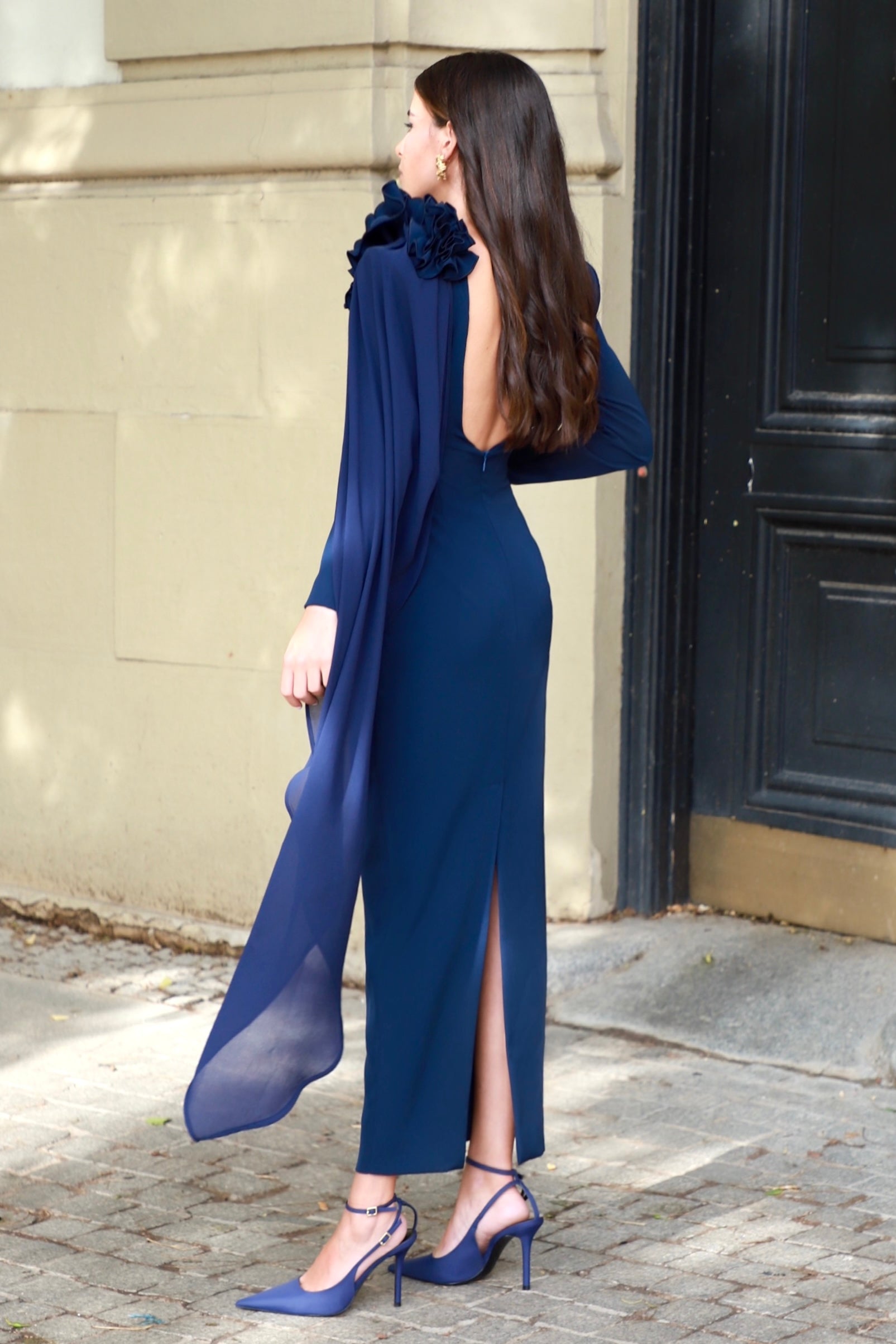 Vestido Goya Azul Noche
