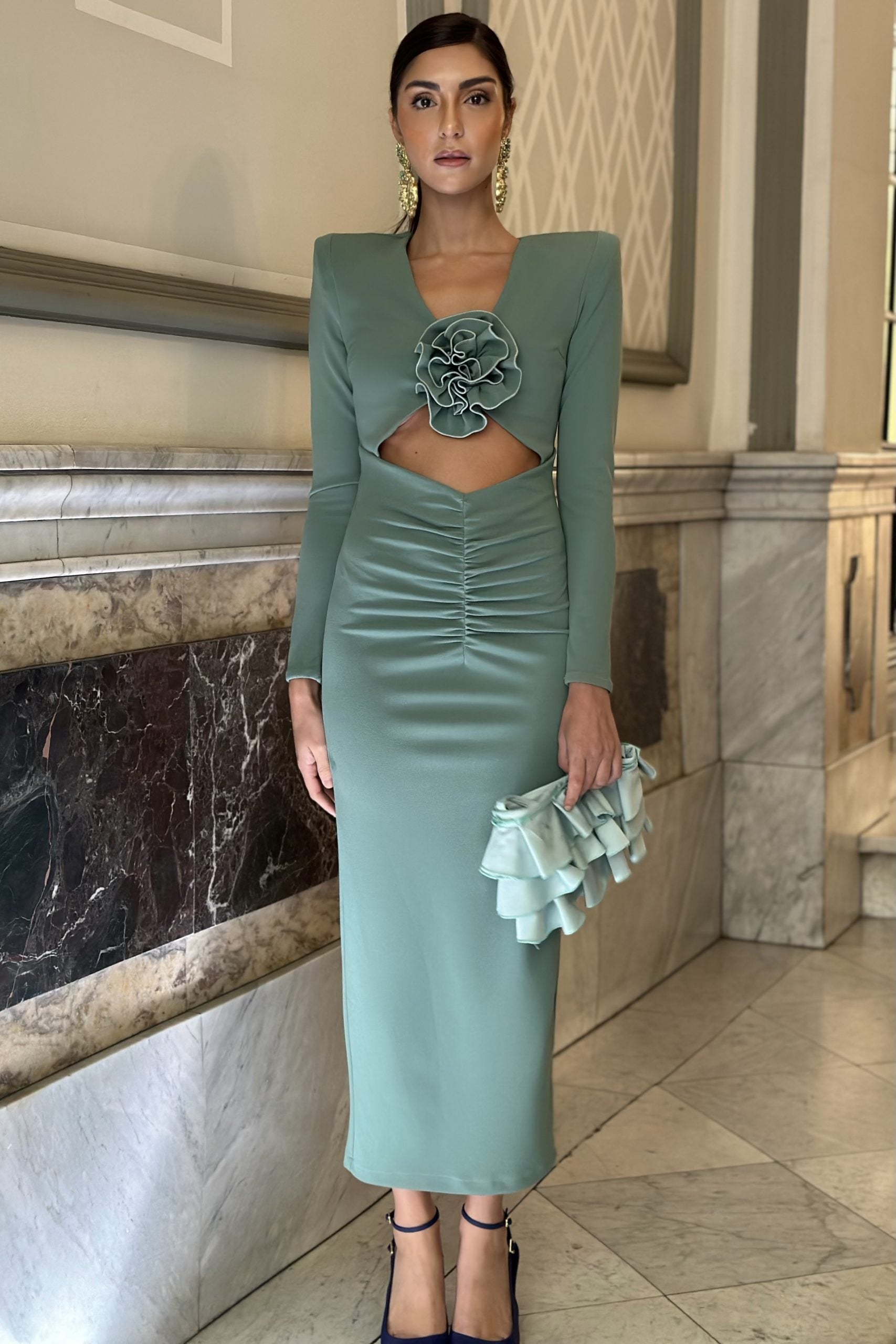 Vestido Habana Verde Seco
