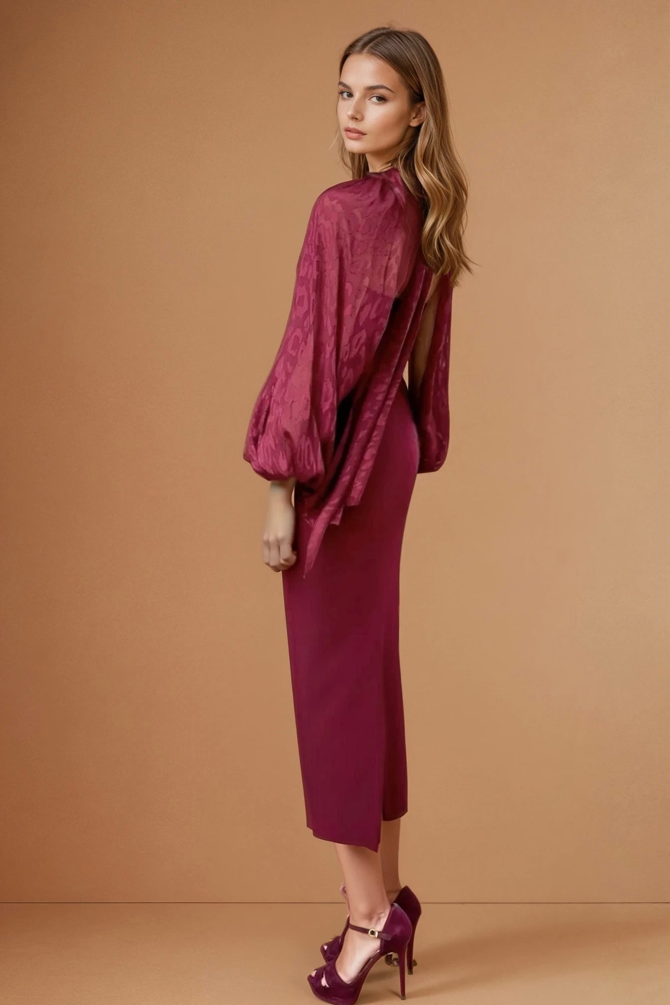 Vestido NEW Sunset Burdeos