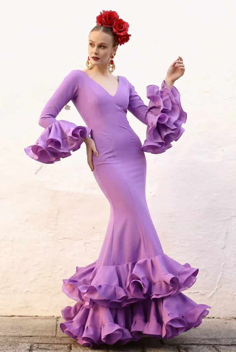Vestido Flamenca Carlota Lila – Sibilina