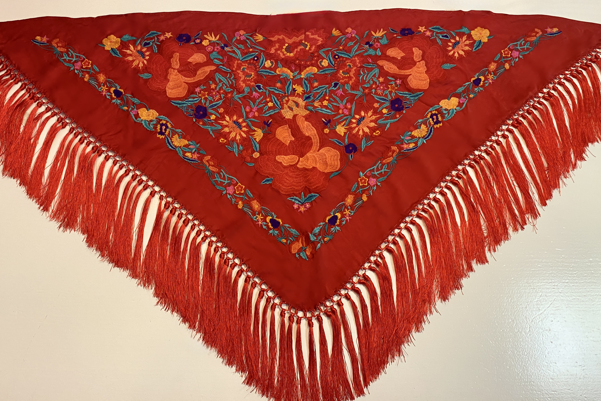 Rosette shawl