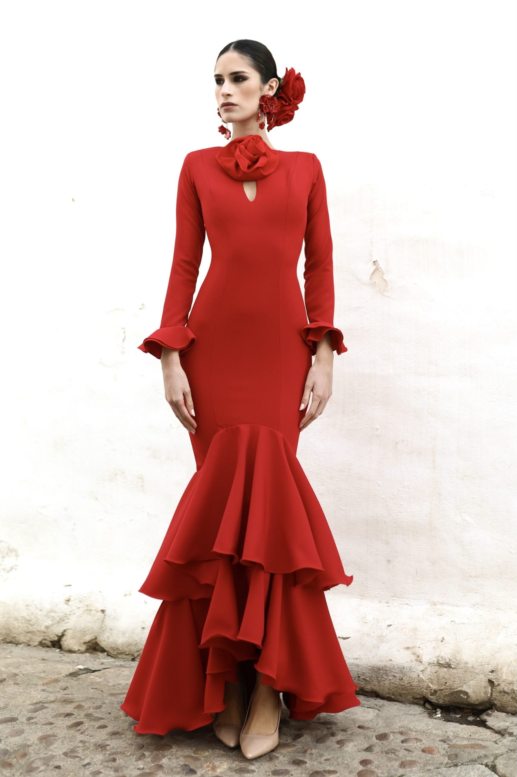 Vestido Flamenca Candela Rojo