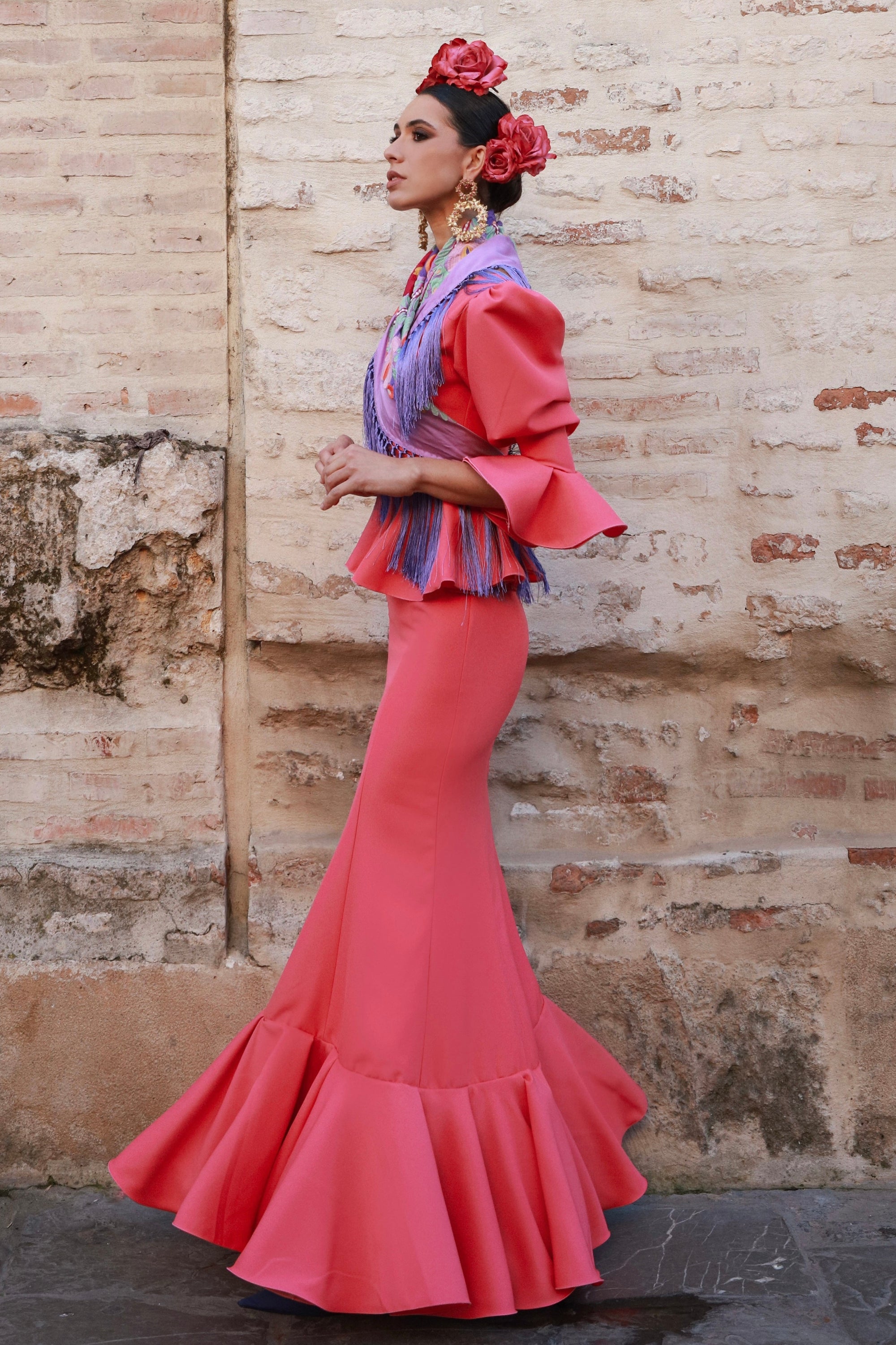 Vestido Flamenca Pepita Sunset