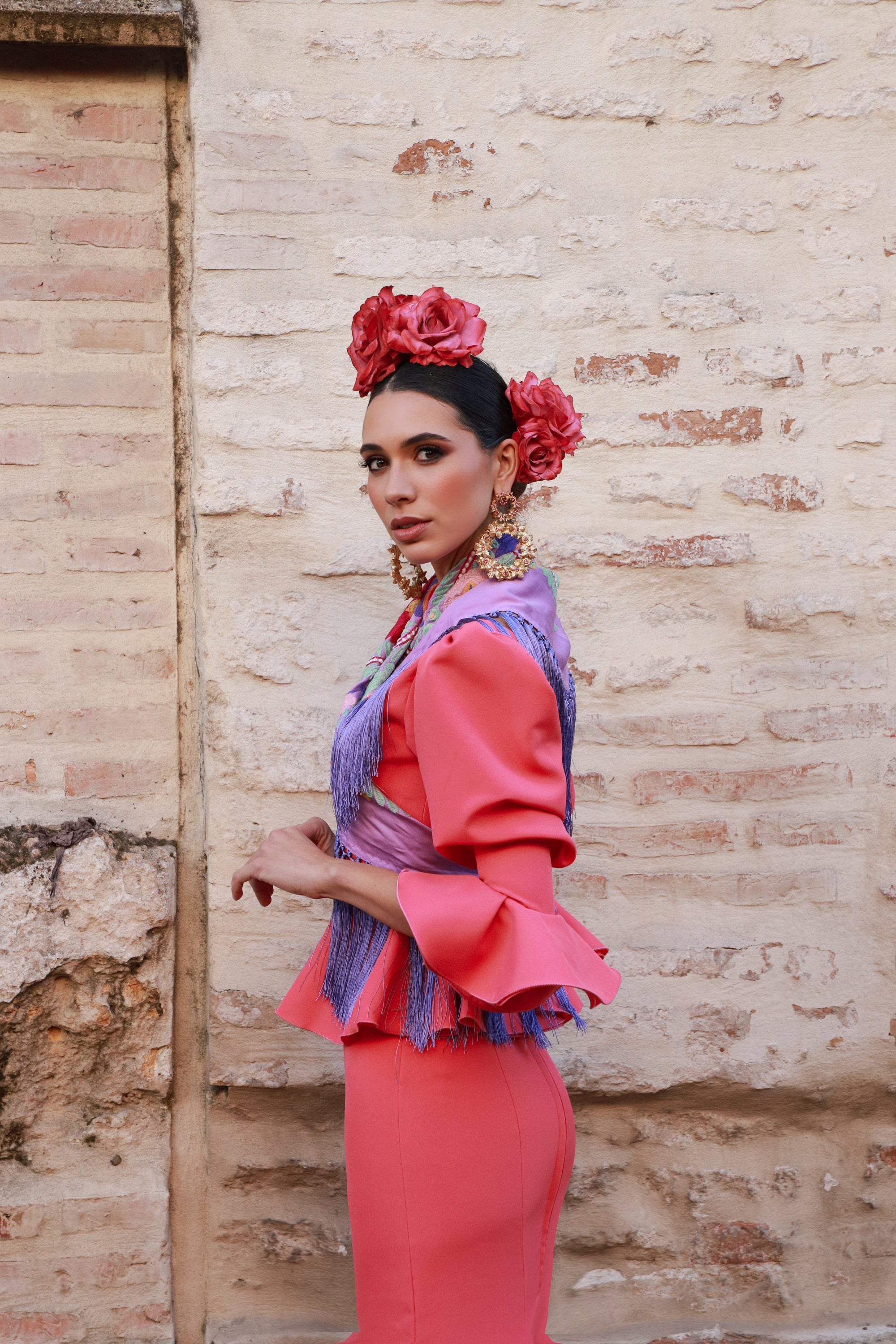 Vestido Flamenca Pepita Sunset