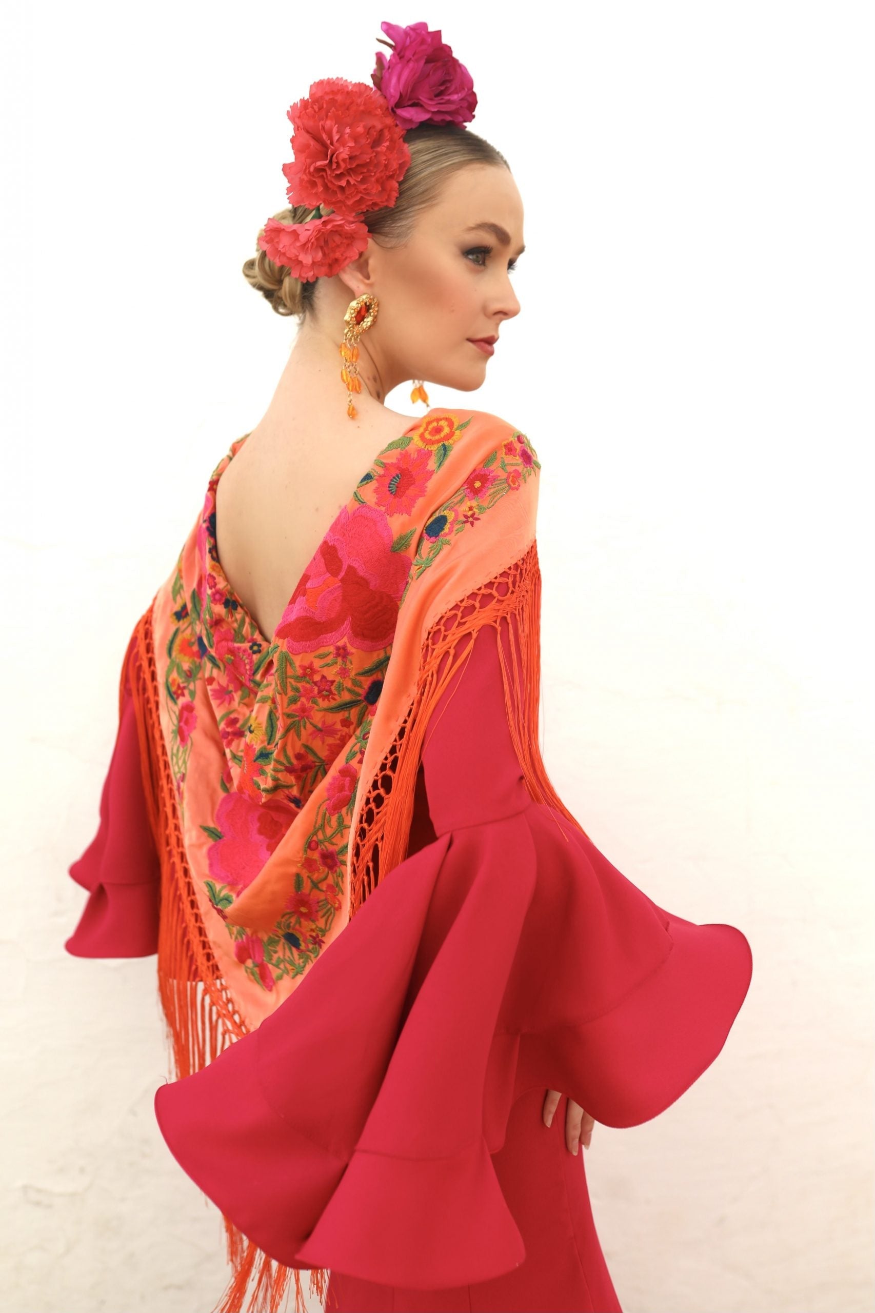 Vestido Flamenca Leonor Rojo