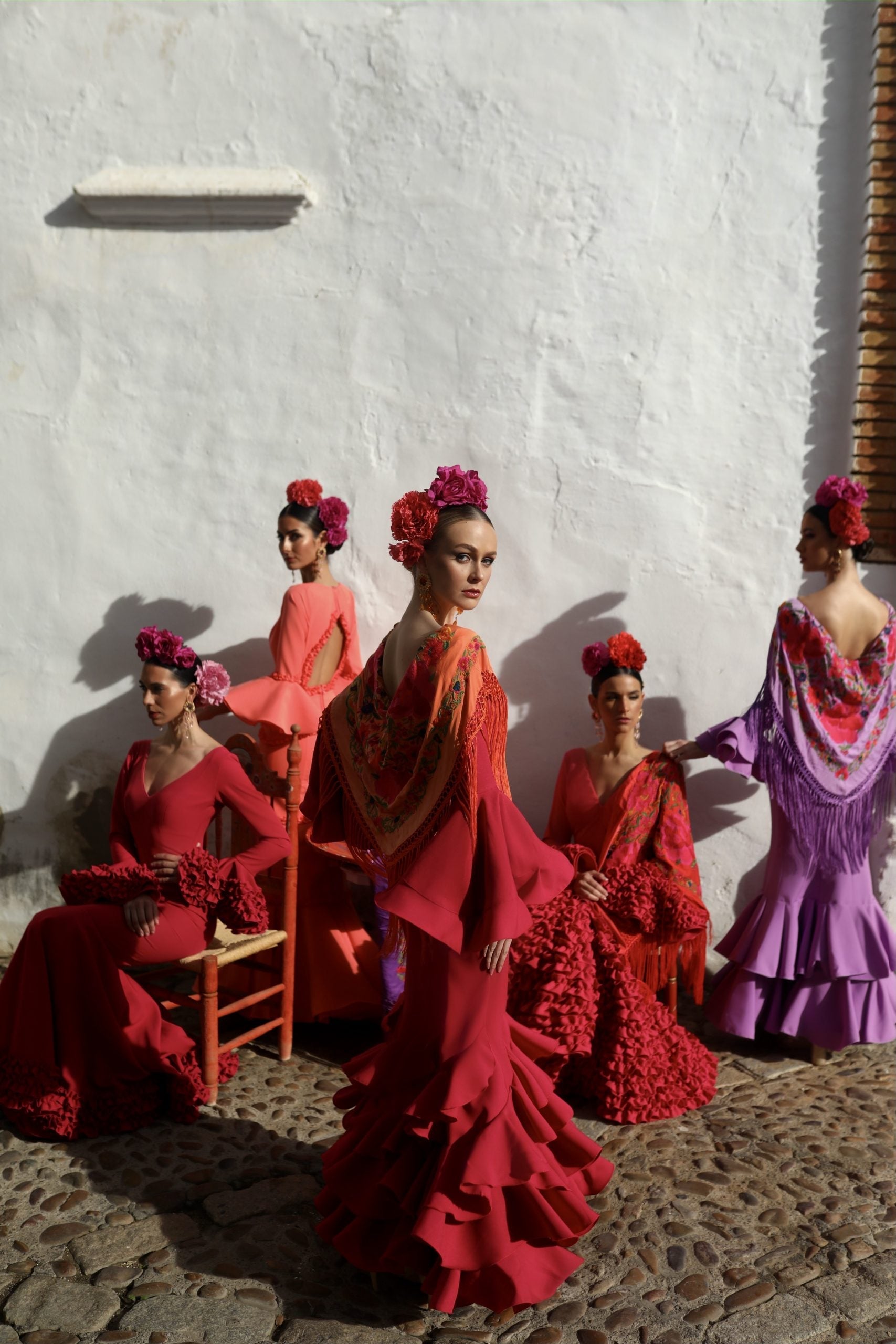 Vestido Flamenca Leonor Rojo