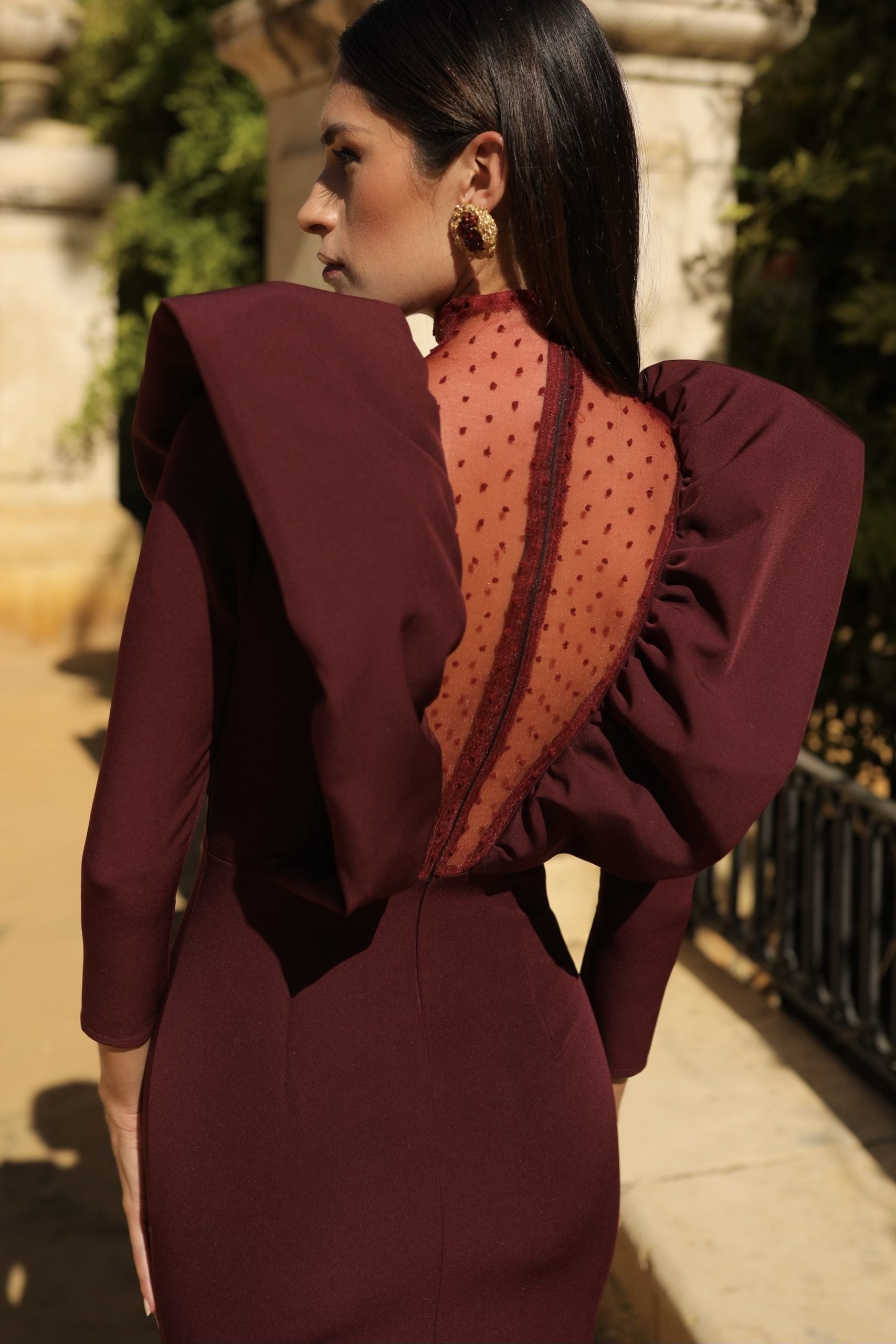 Vestido Grecia Burdeos