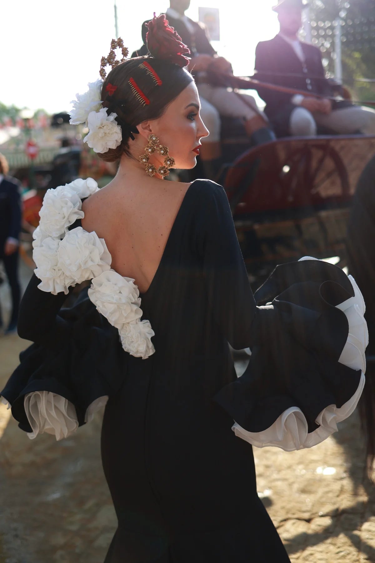 Vestido Flamenca Helena Cuevas Negro