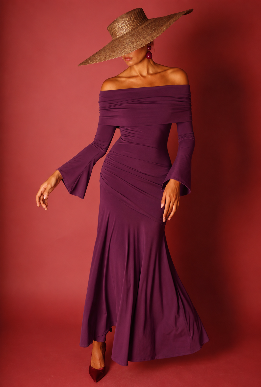 Vestido Rio Berenjena