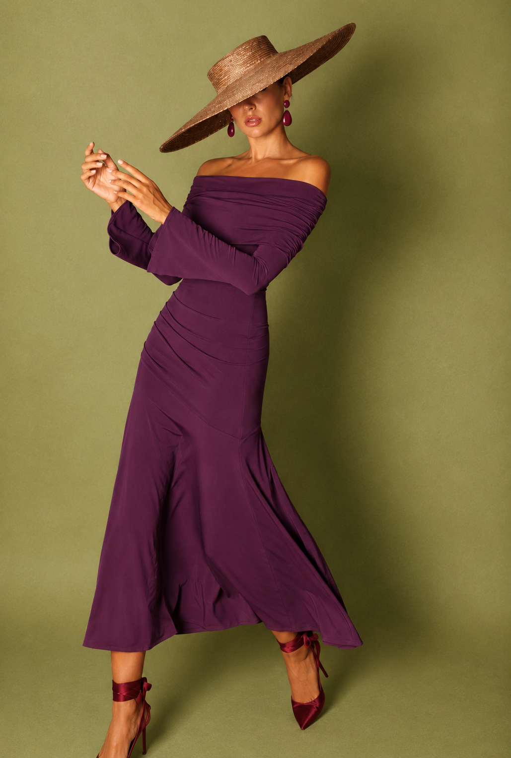 Vestido Rio Berenjena