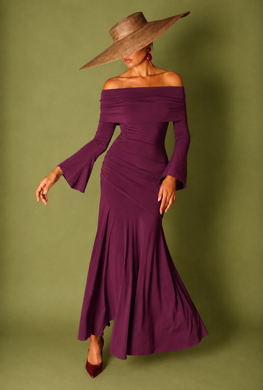 Vestido Rio Berenjena
