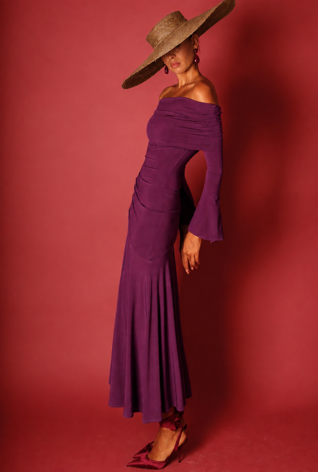 Vestido Rio Berenjena