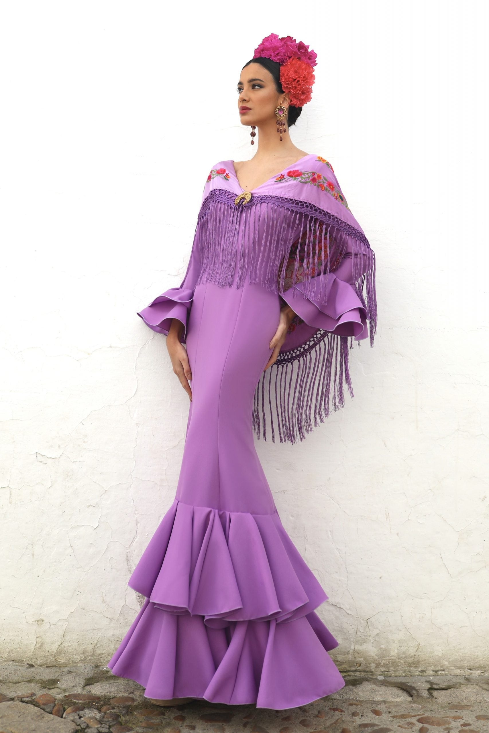 Vestido Flamenca Matilda Lila