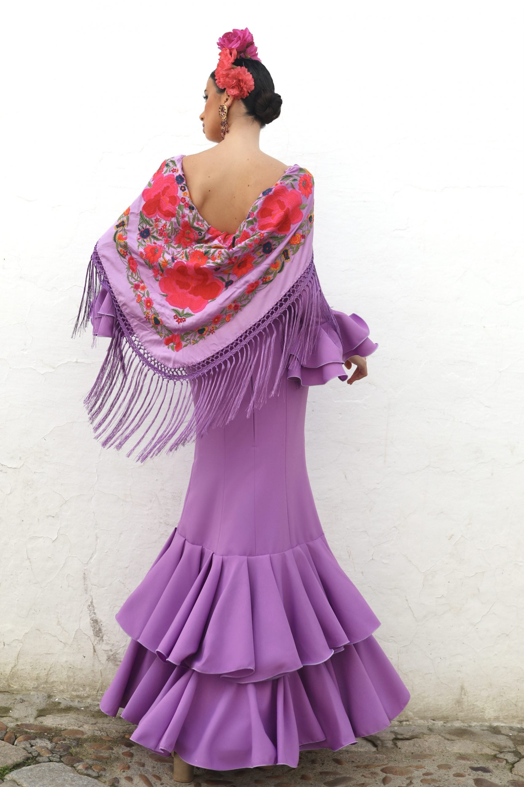Vestido Flamenca Matilda Lila