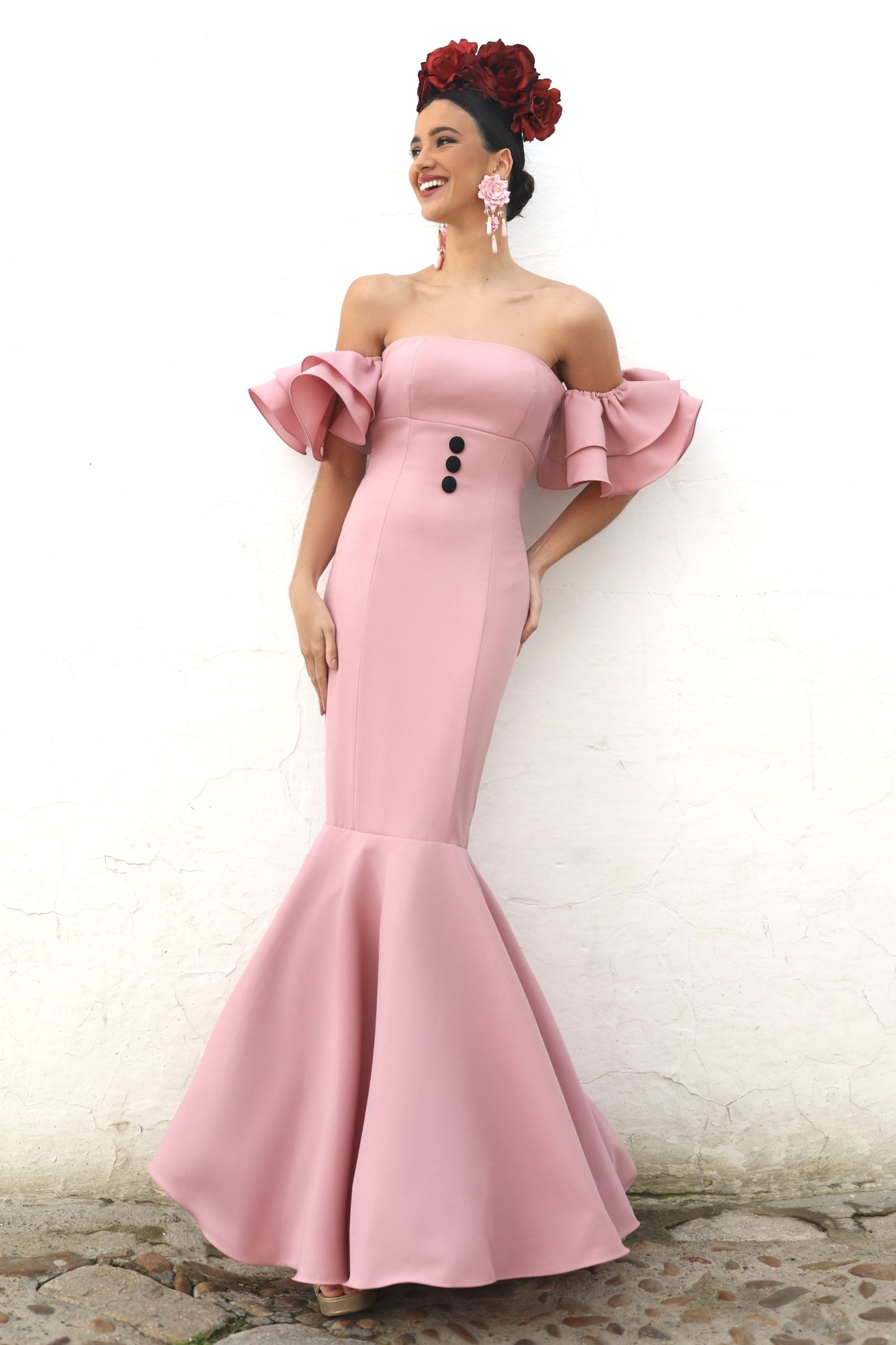 Vestido Flamenca Vega Nude
