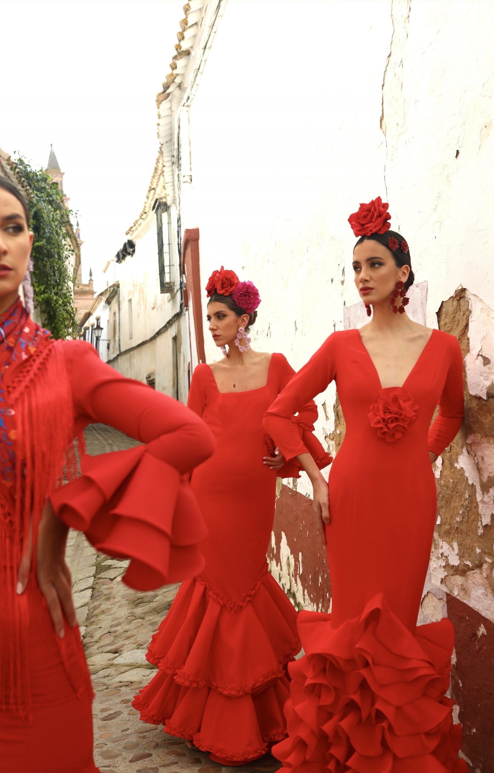 Vestido Flamenca Eugenia Rojo