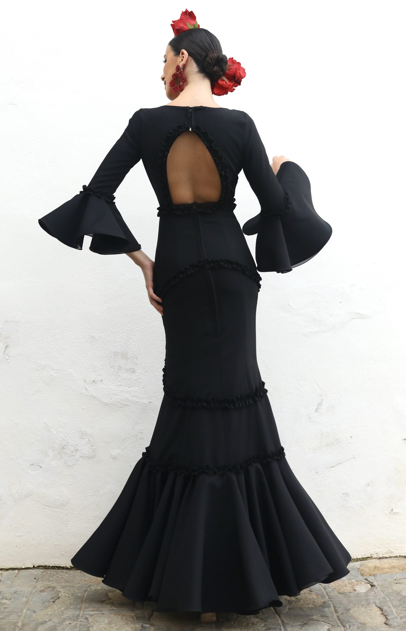 Vestido Flamenca Granada Negro