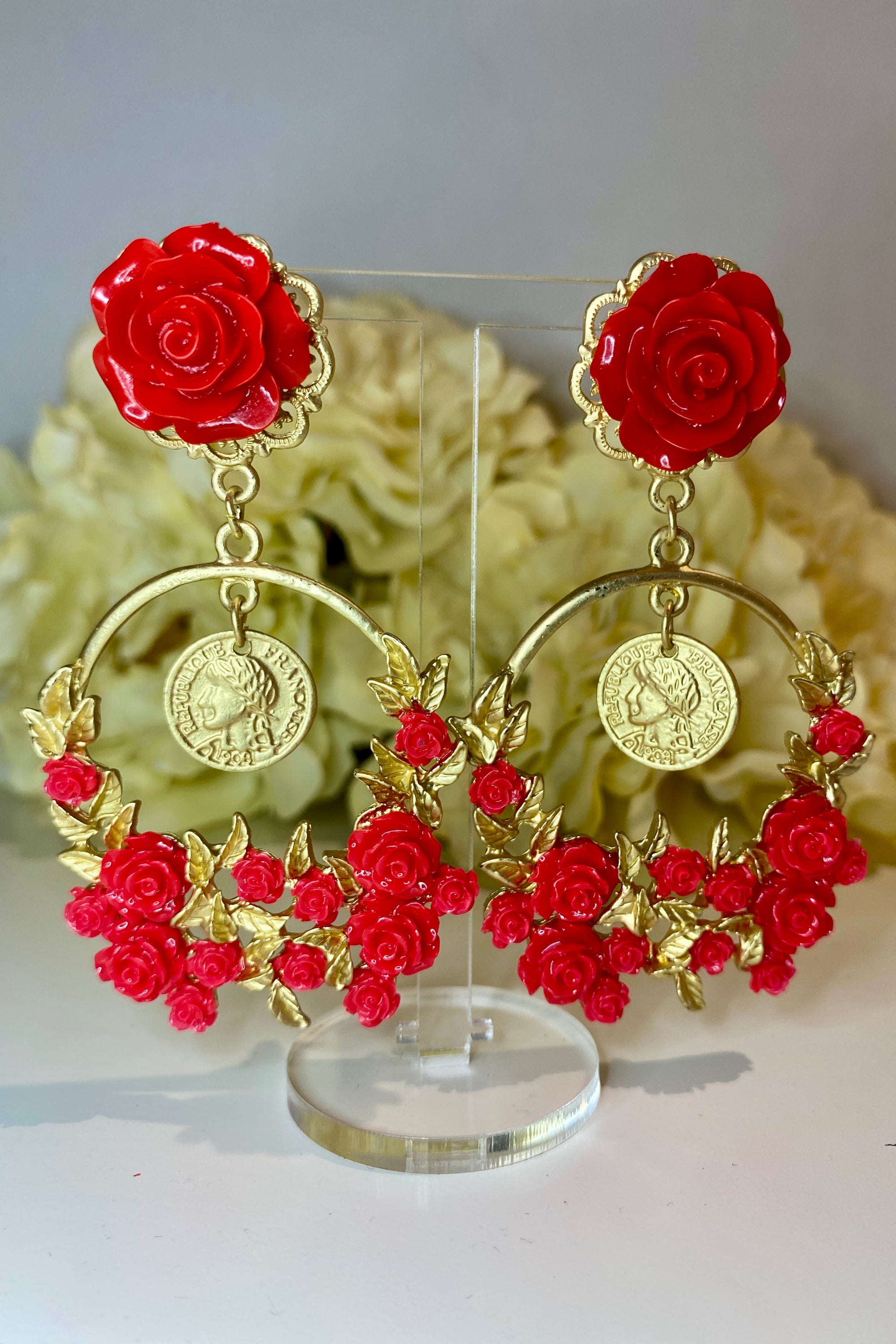 Pendientes Toscana Rojo