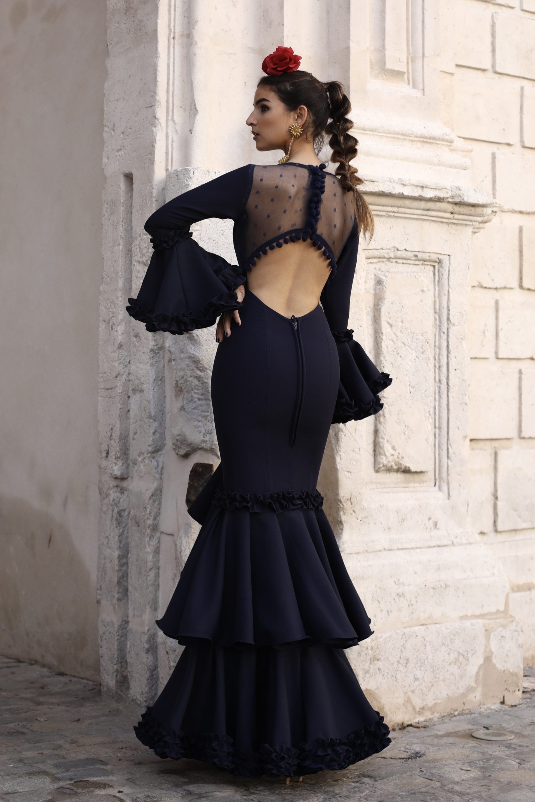 Vestido Flamenca Rocío Negro