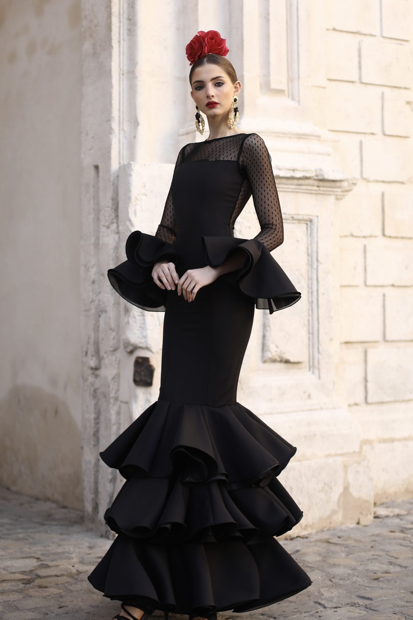 Vestido Flamenca Coco Negro