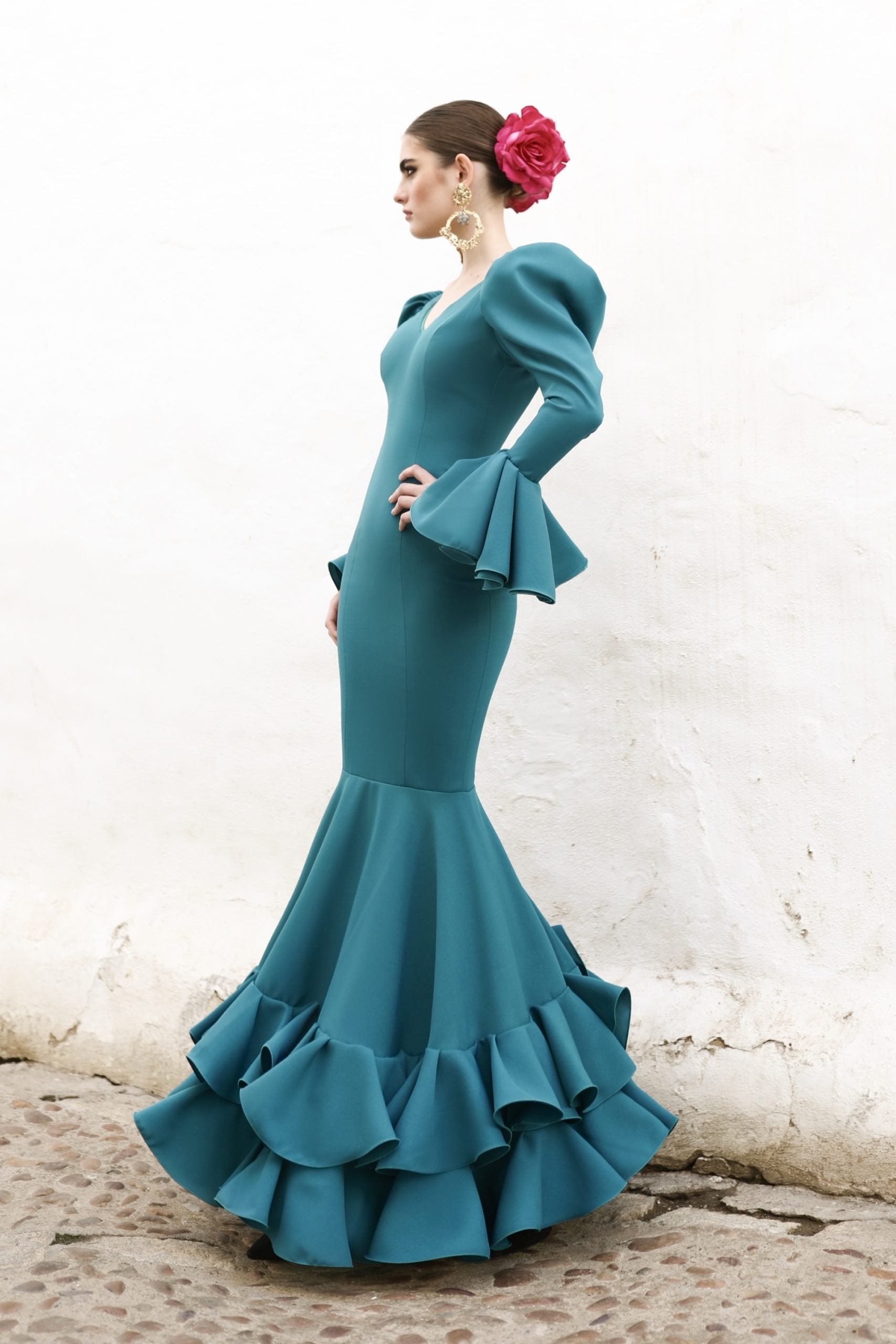 Vestido Flamenca Nani Esmeralda