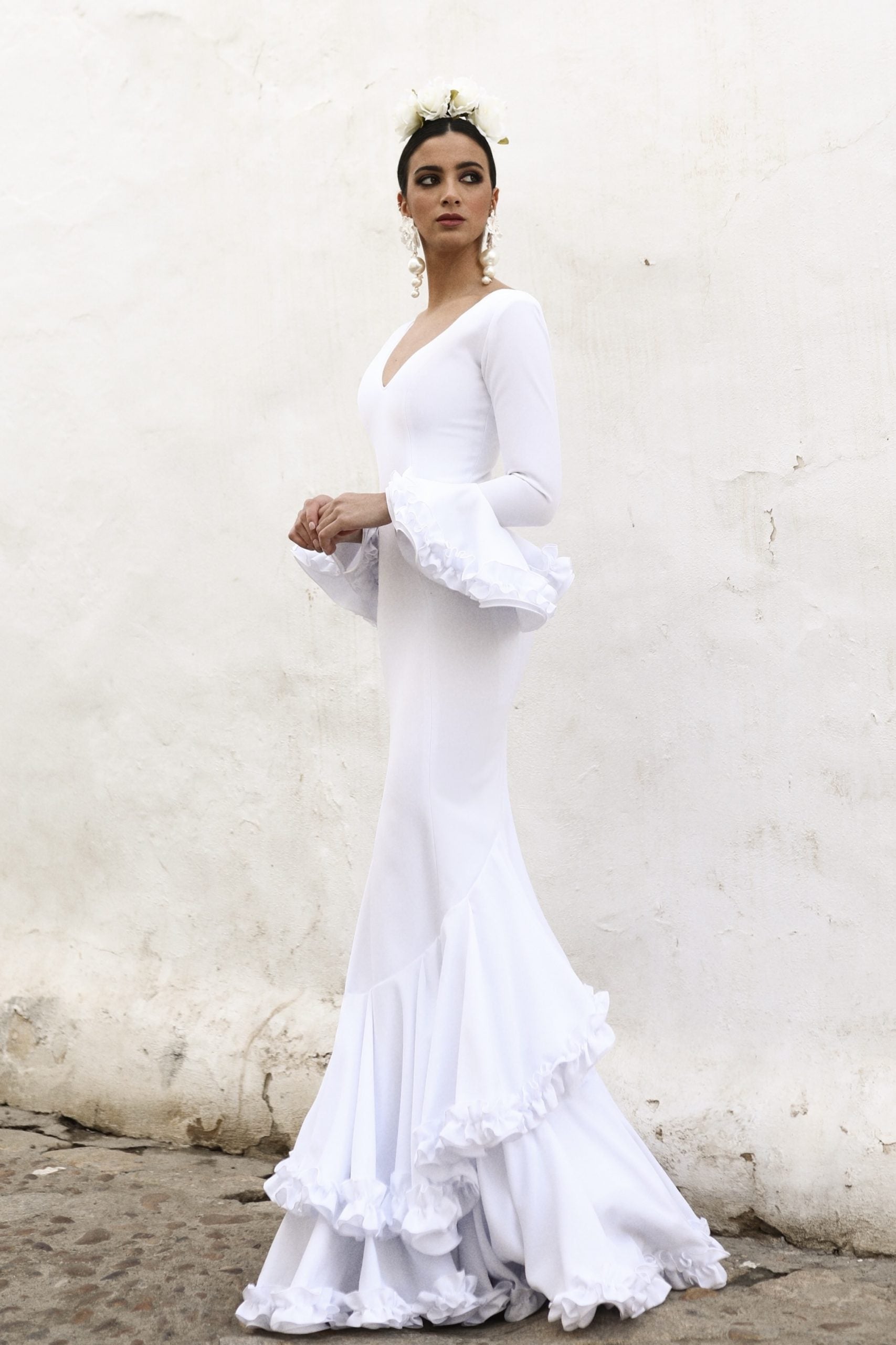 Vestido Flamenca Sassa Blanco