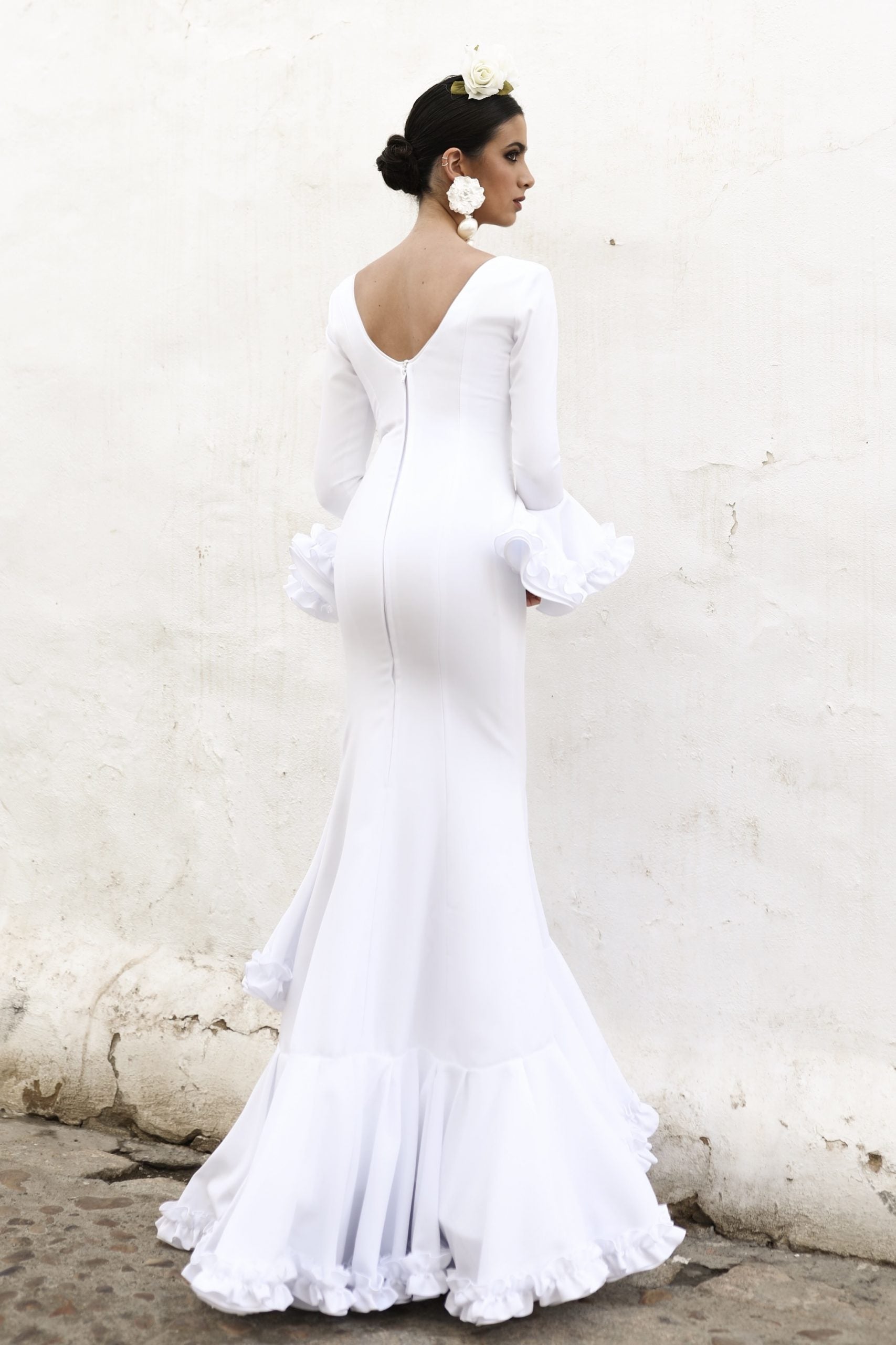 Vestido Flamenca Sassa Blanco