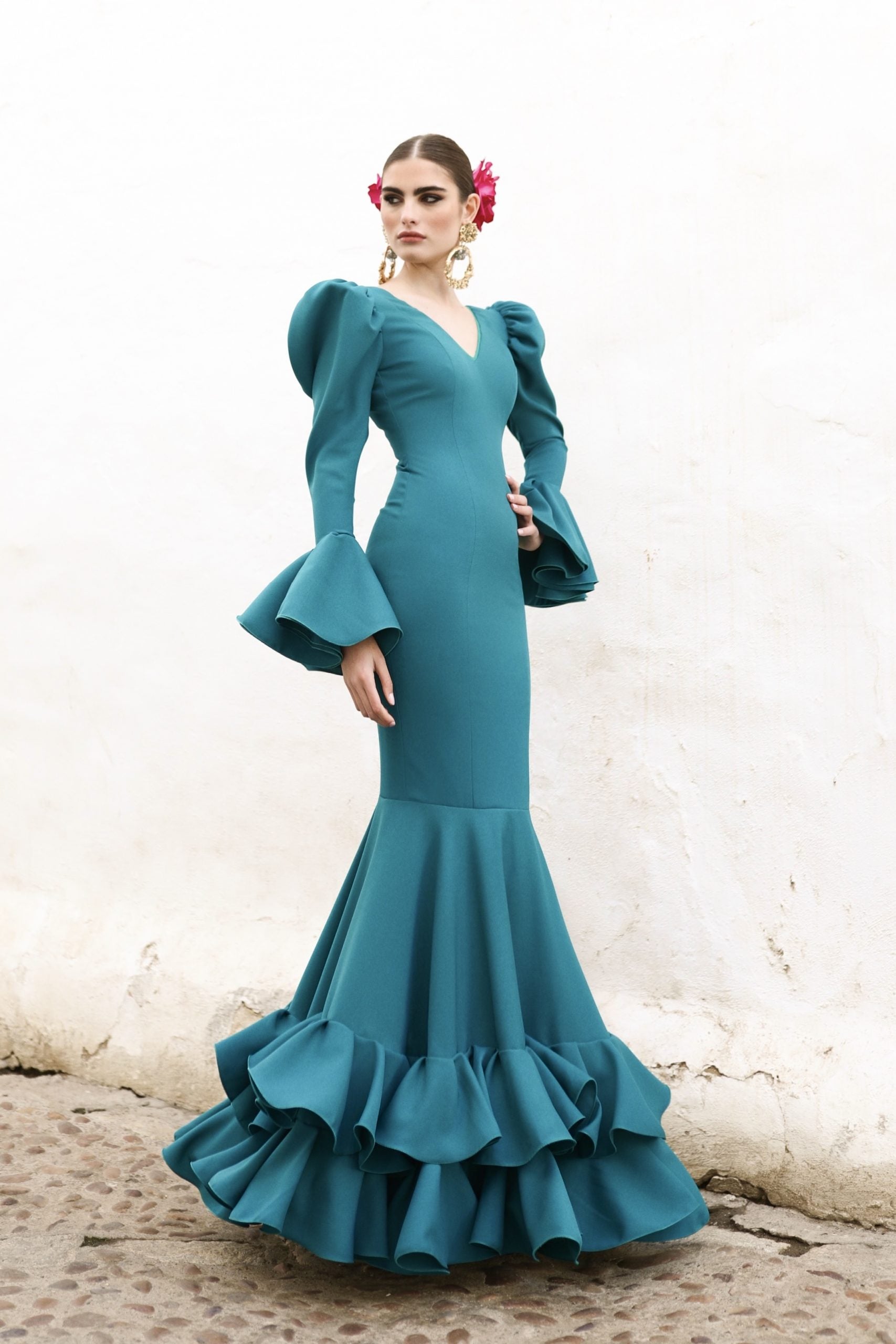 Vestido Flamenca Nani Esmeralda