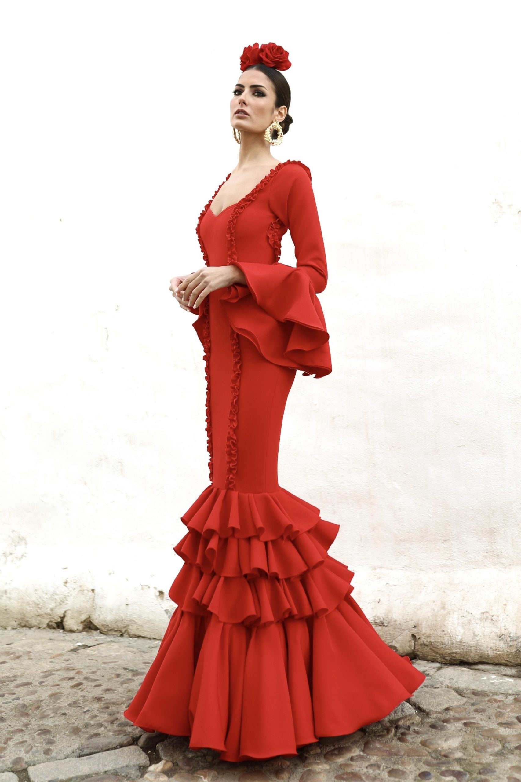 Vestido Flamenca Triana Rojo