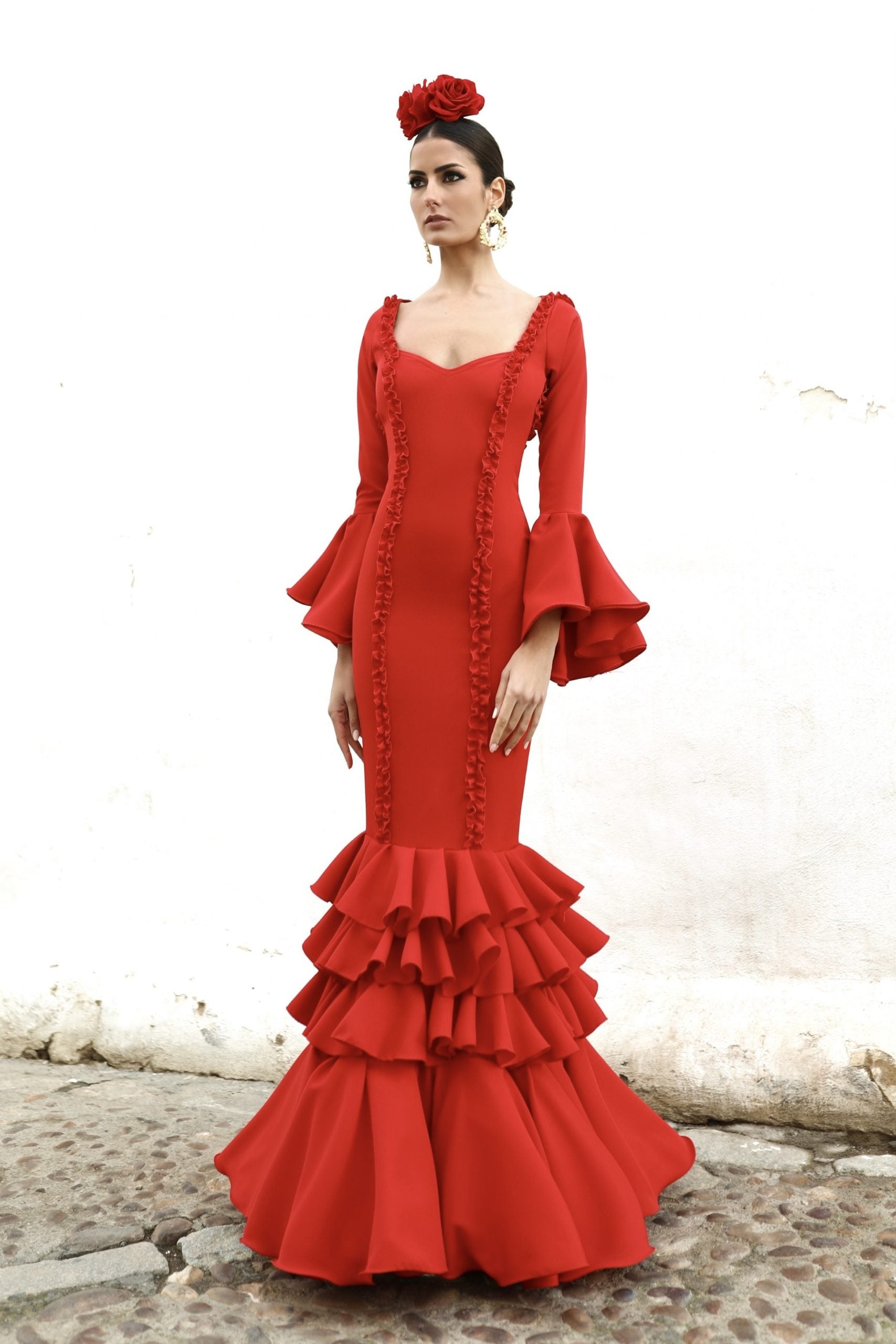 Vestido Flamenca Triana Rojo