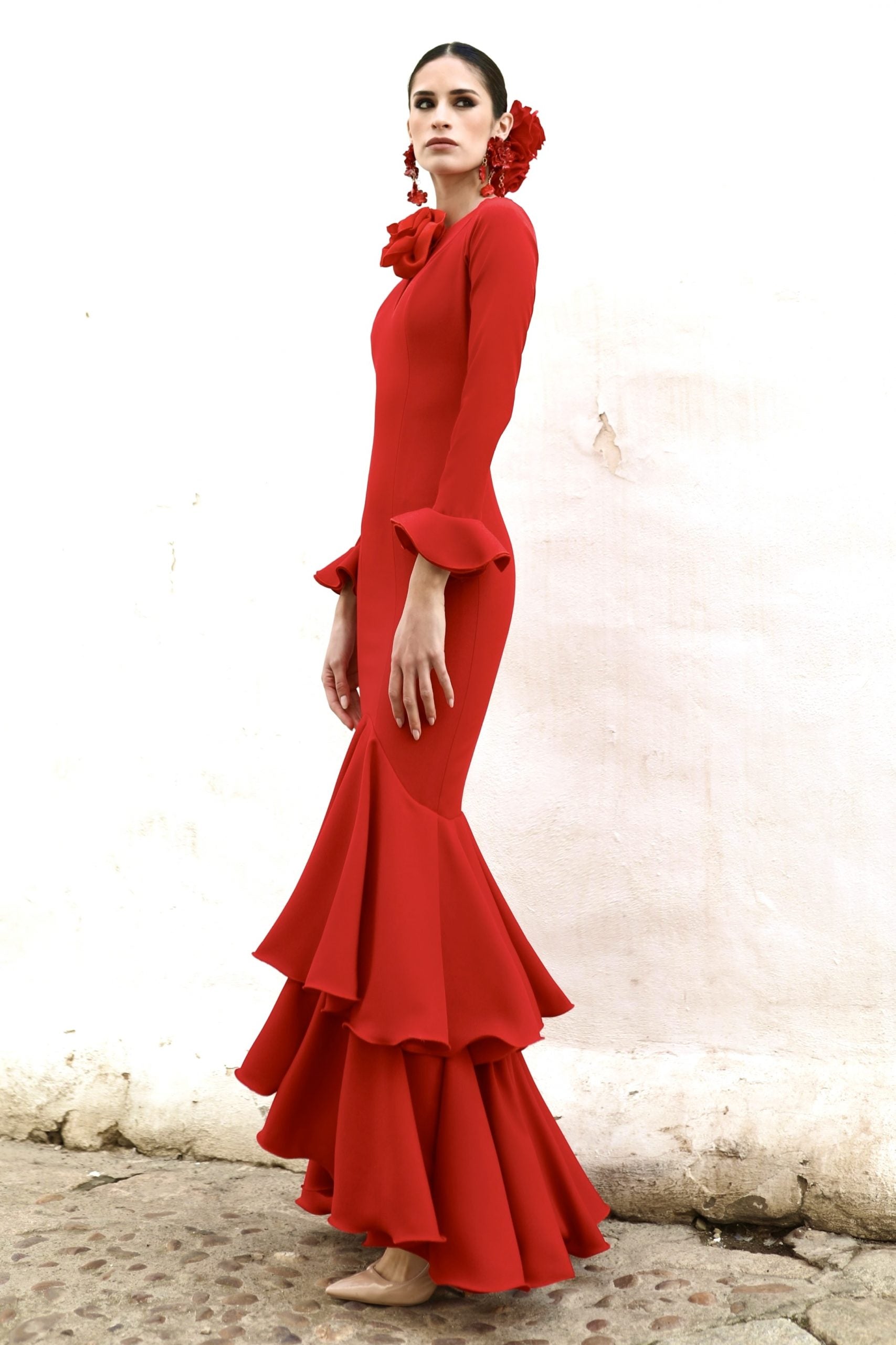 Vestido Flamenca Candela Rojo