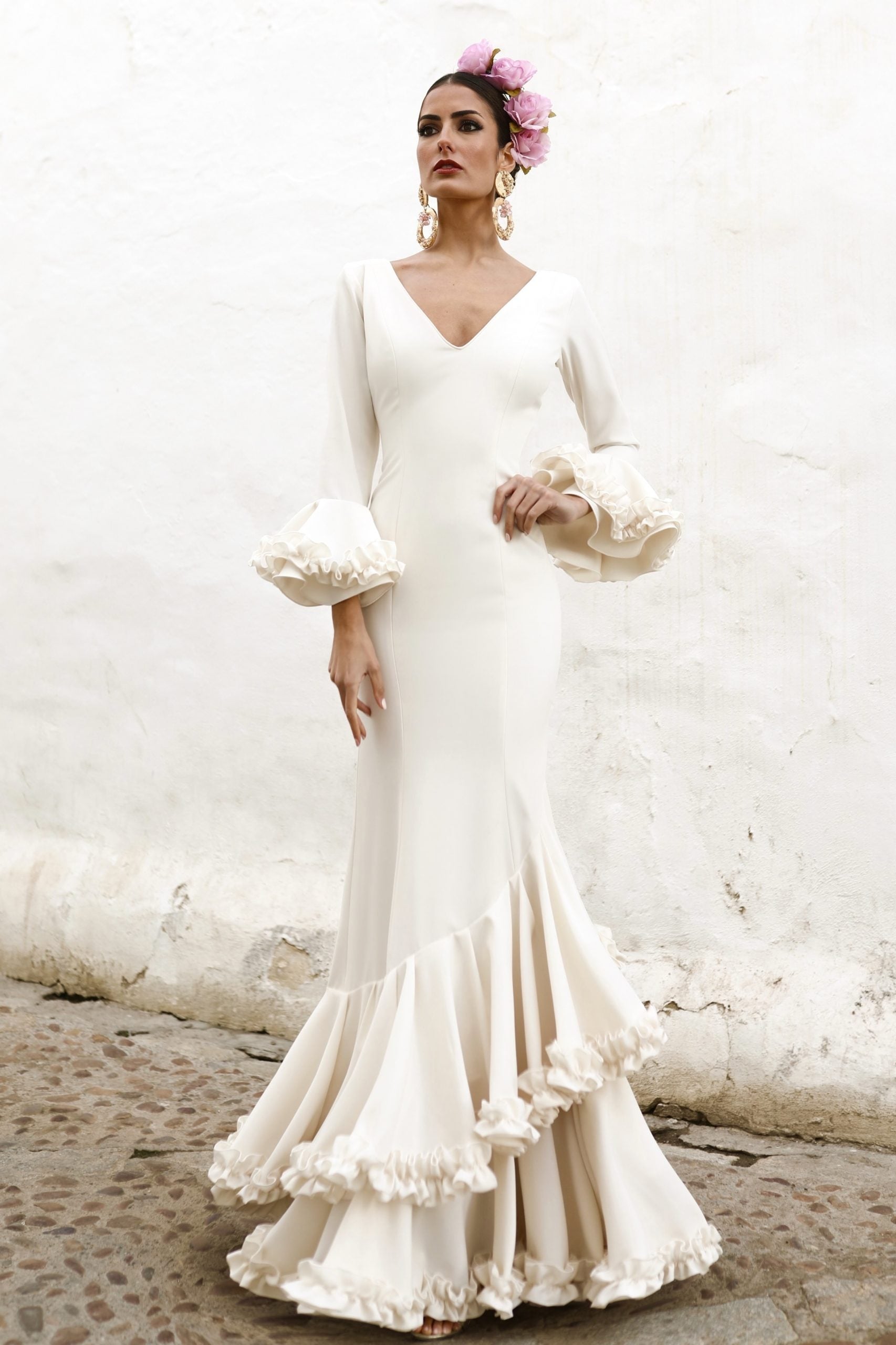 Vestido Flamenca Sassa Beige