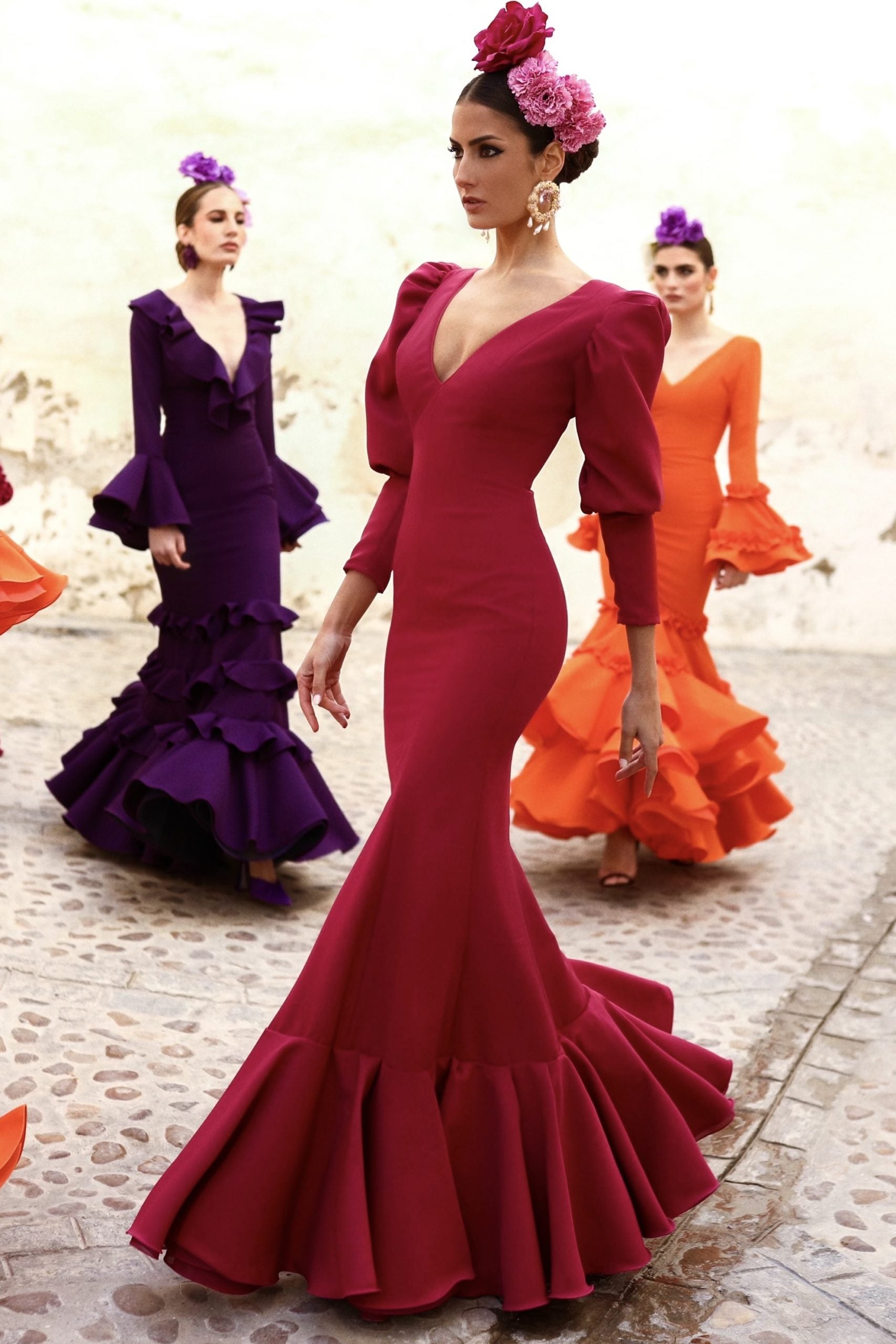 Vestido Flamenca Sira Marsala