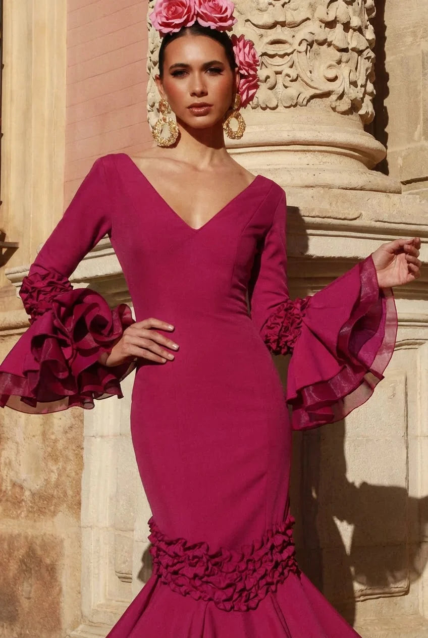 Vestido Flamenca Isabella Magenta