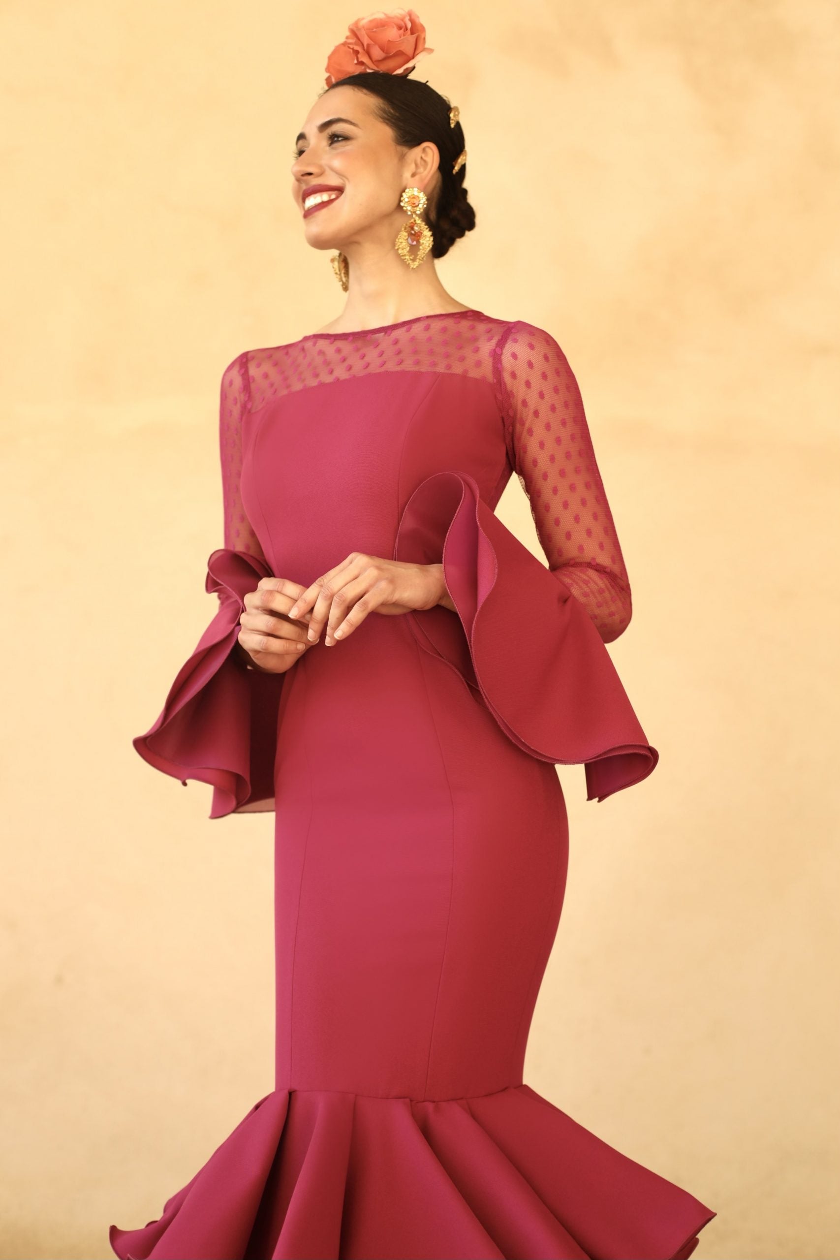 Vestido Flamenca Coco Marsala