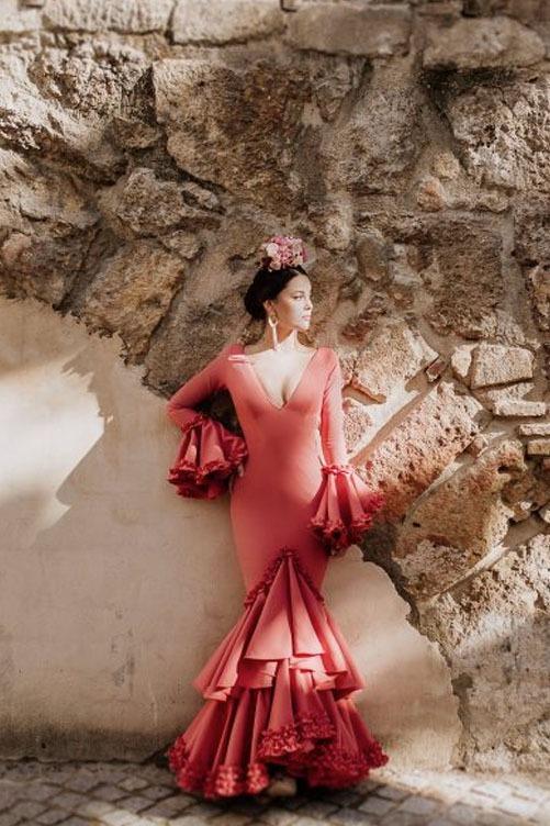 Vestido Flamenca Julieta Coral