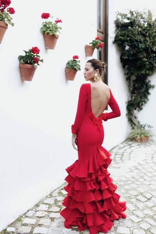 Vestido Flamenca Lucía Rojo