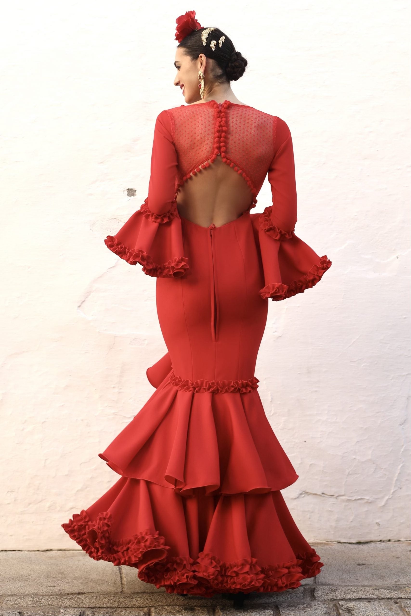 Vestido Flamenca Rocío Rojo