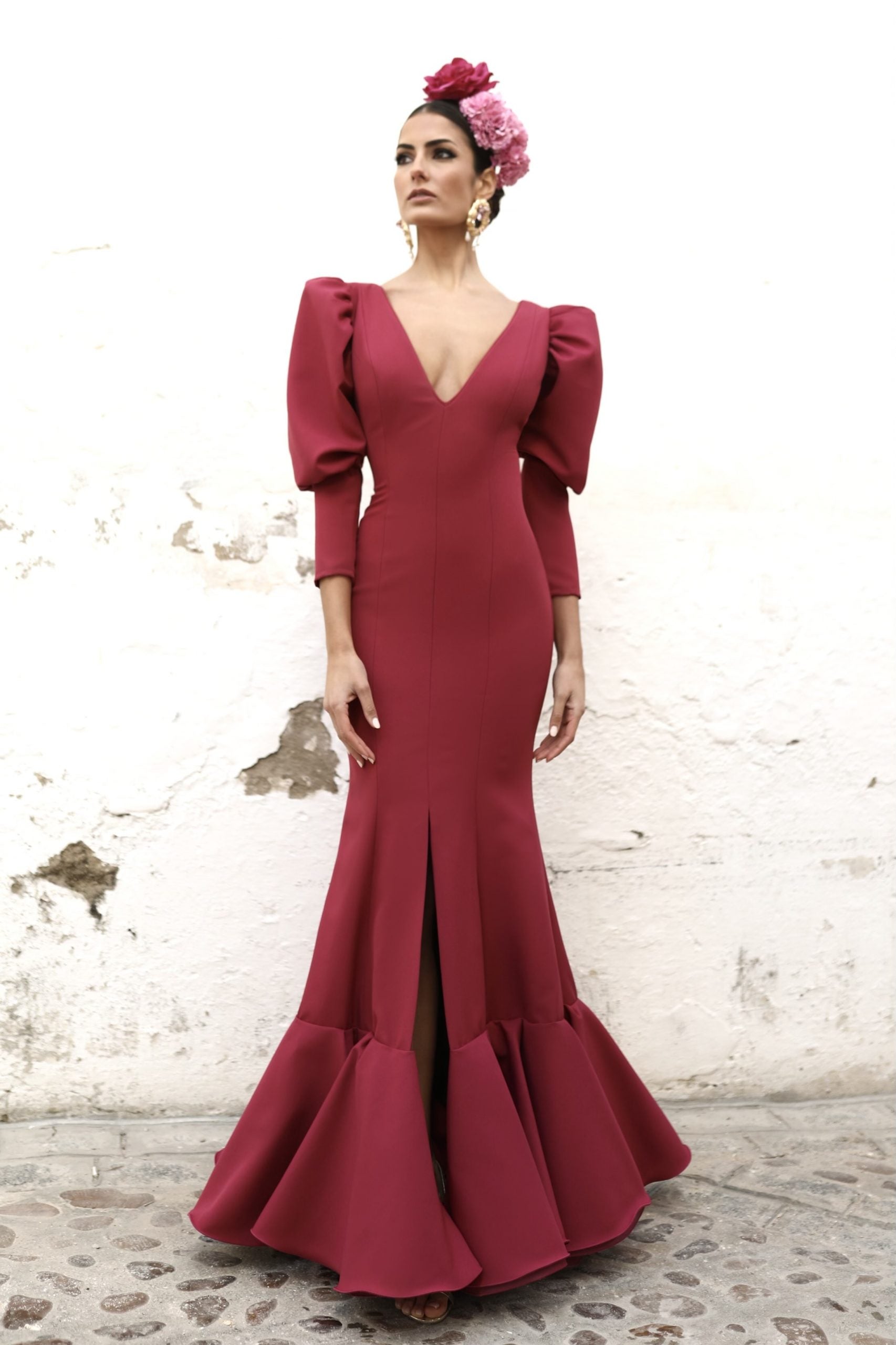 Vestido Flamenca Sira Marsala