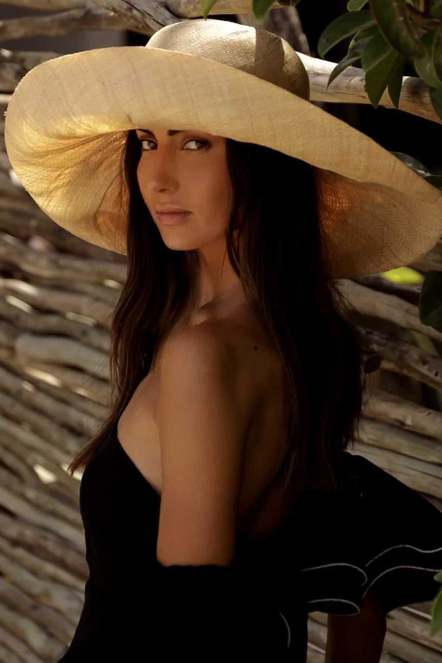 Sombrero Rafia Natural Sur