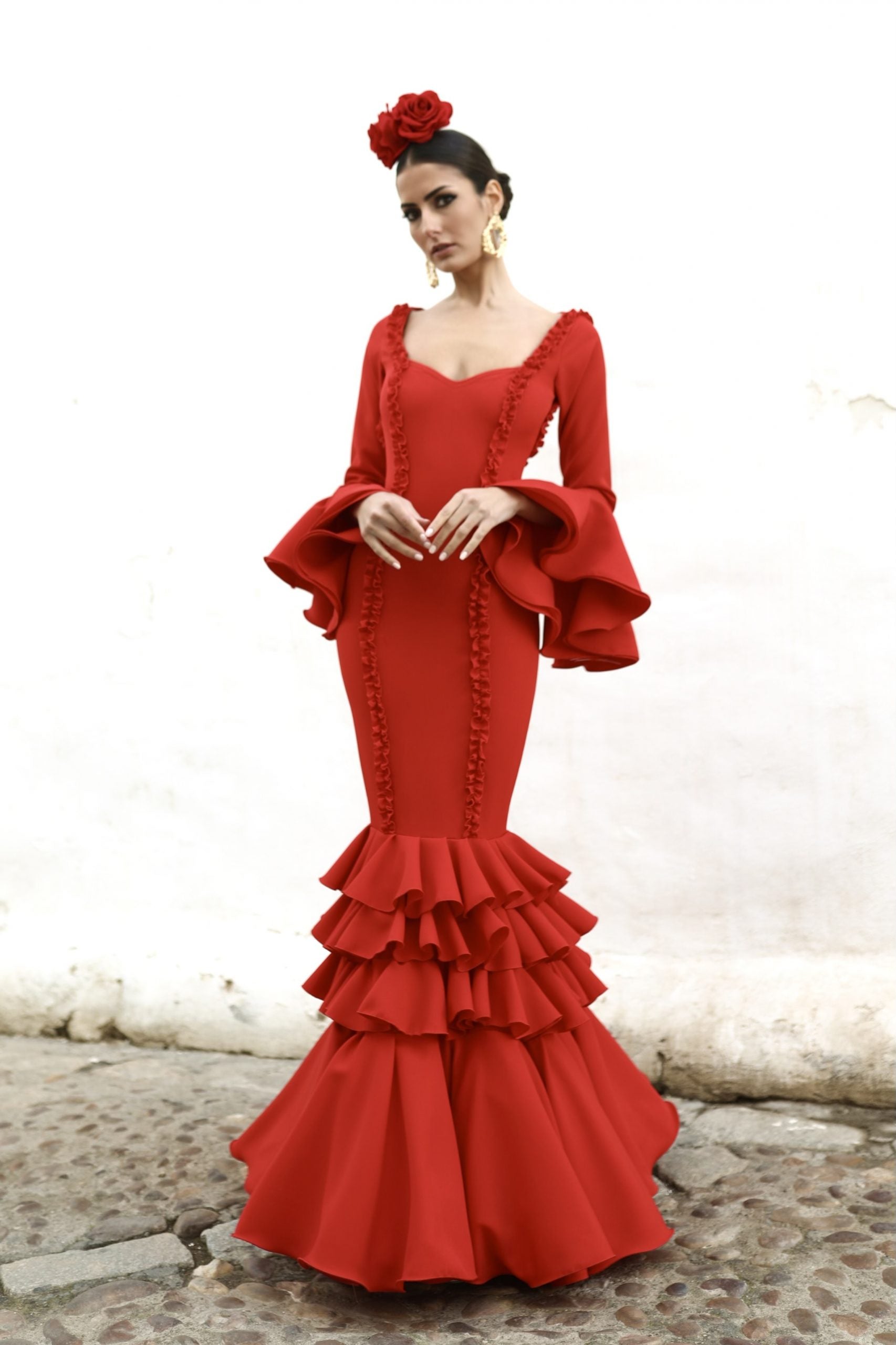 Vestido Flamenca Triana Rojo