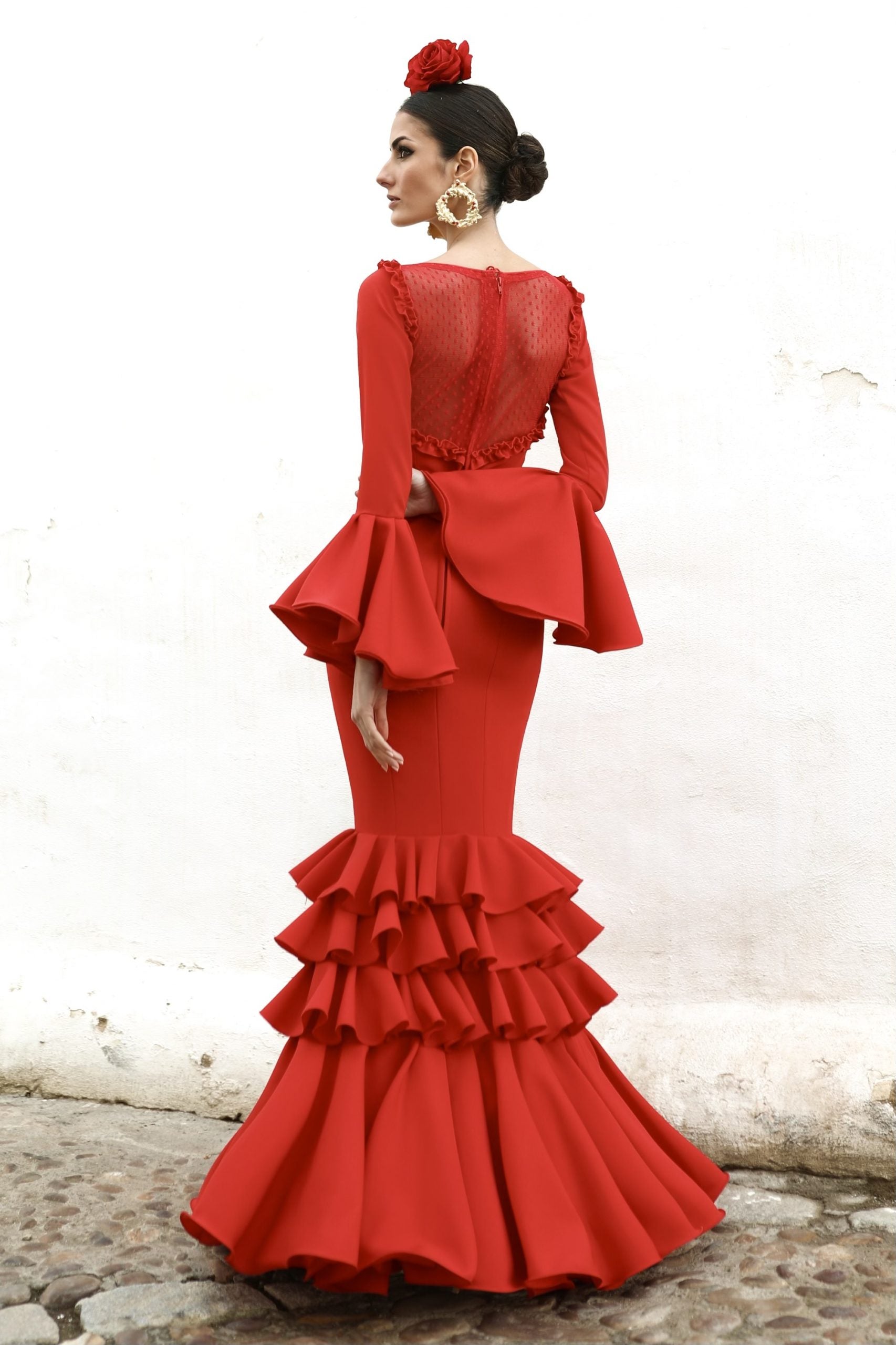 Vestido Flamenca Triana Rojo