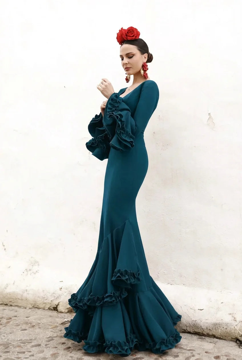 Vestido Flamenca Sassa Esmeralda