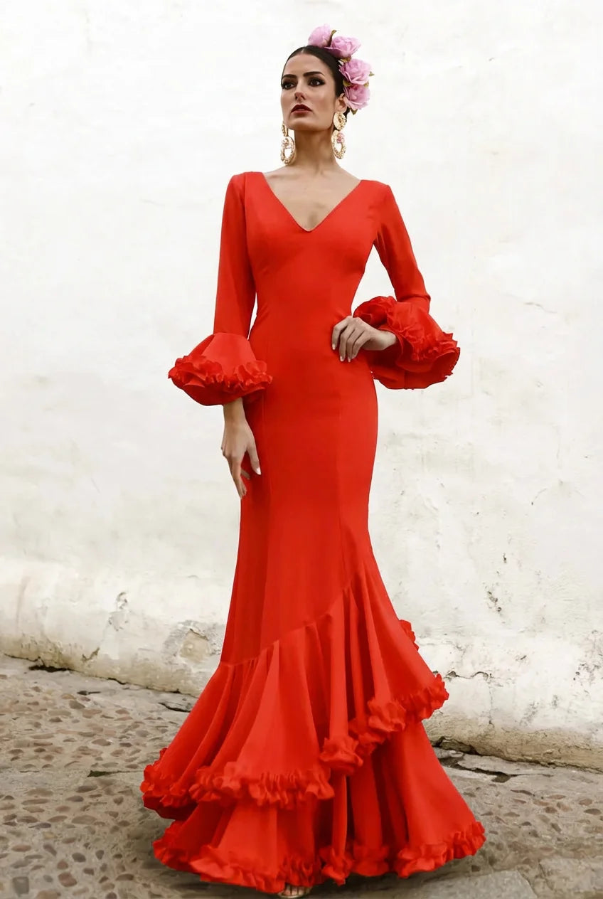 Vestido Flamenca Sassa Rojo