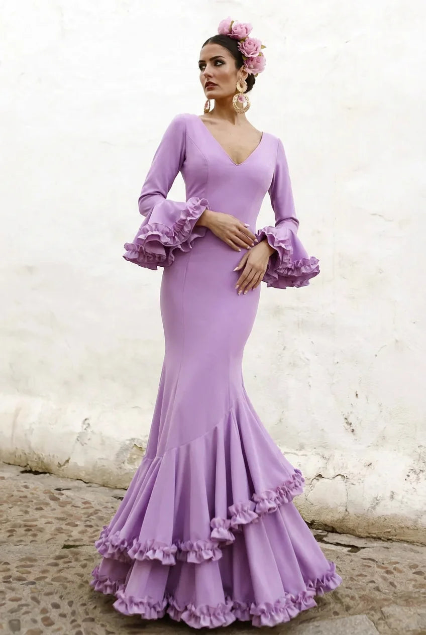 Vestido Flamenca Sassa Lila