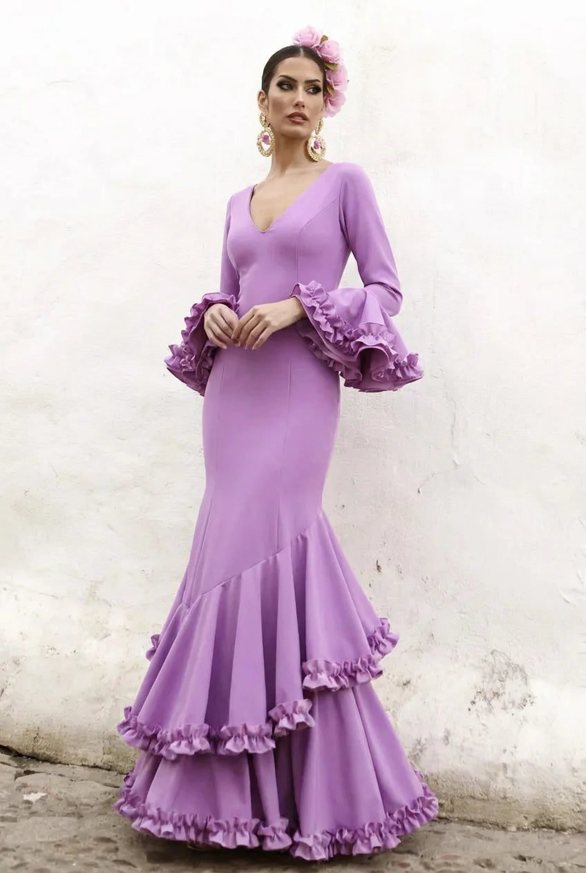 Vestido Flamenca Sassa Lila